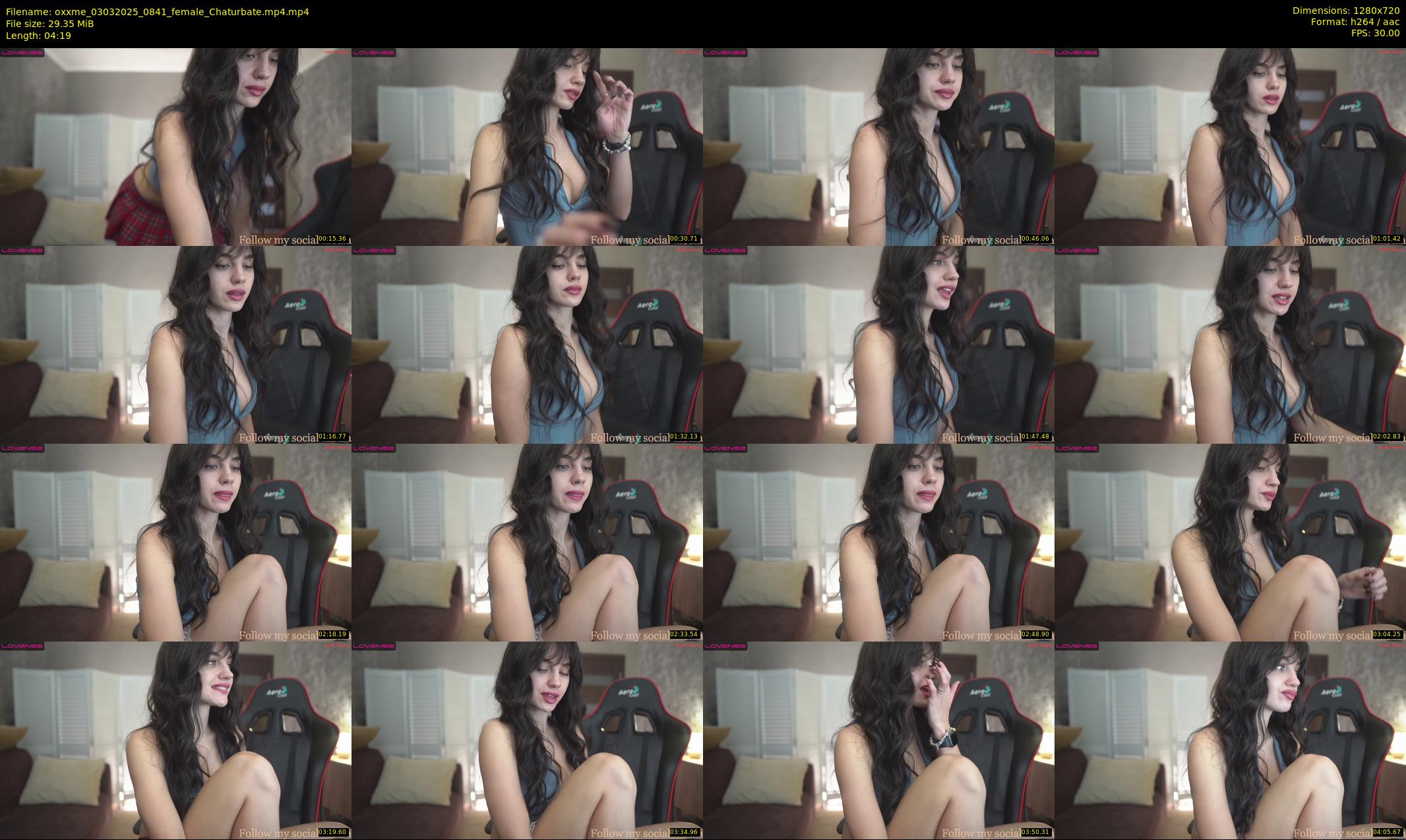 oxxme — 5 minute Chaturbate female cam show recording, 720p, Mar 3, 2025