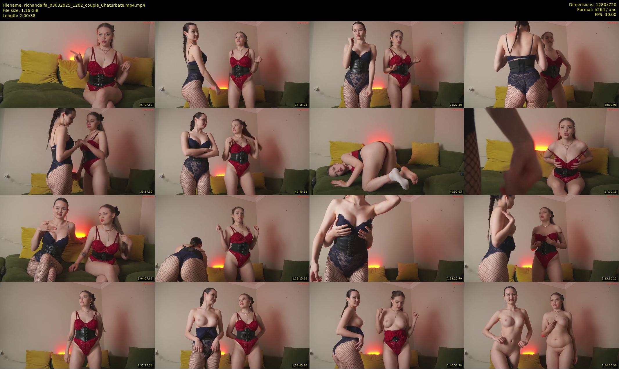 richandalfa — 121 minute Chaturbate couple cam show recording, 720p, Mar 3, 2025