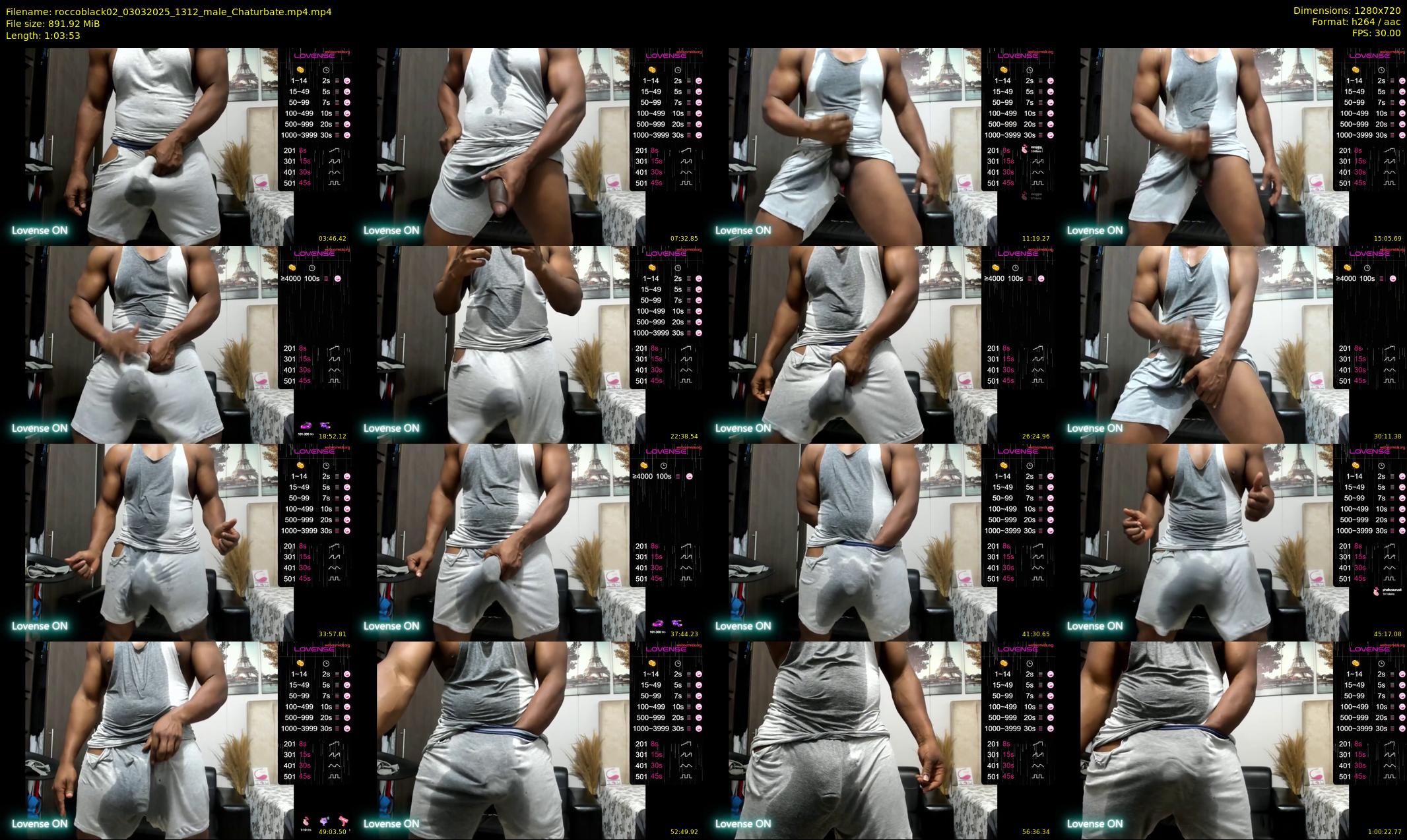 roccoblack02 — 64 minute Chaturbate male cam show recording, 720p, Mar 3, 2025