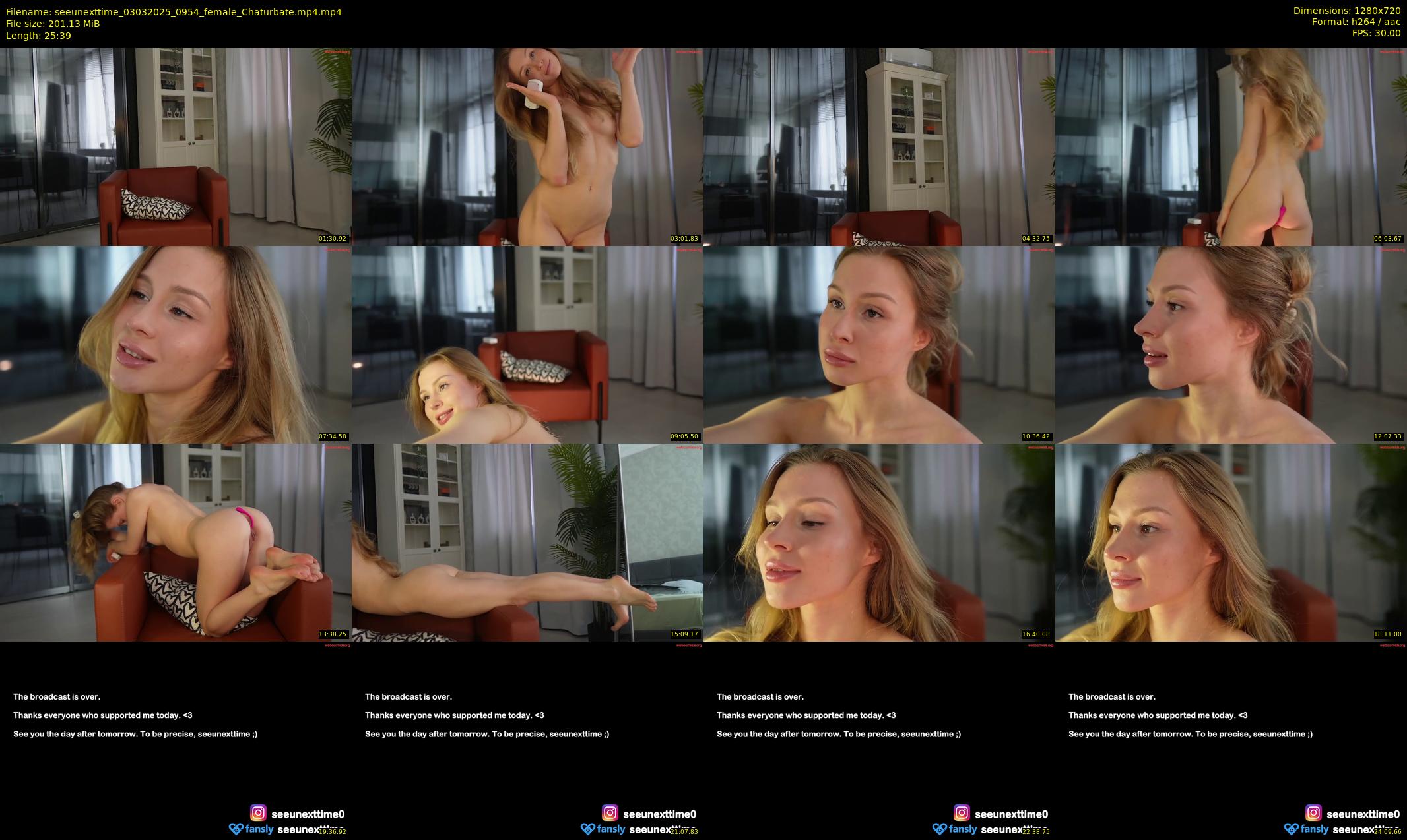 seeunexttime — 26 minute Chaturbate couple cam show recording, 720p, Mar 3, 2025
