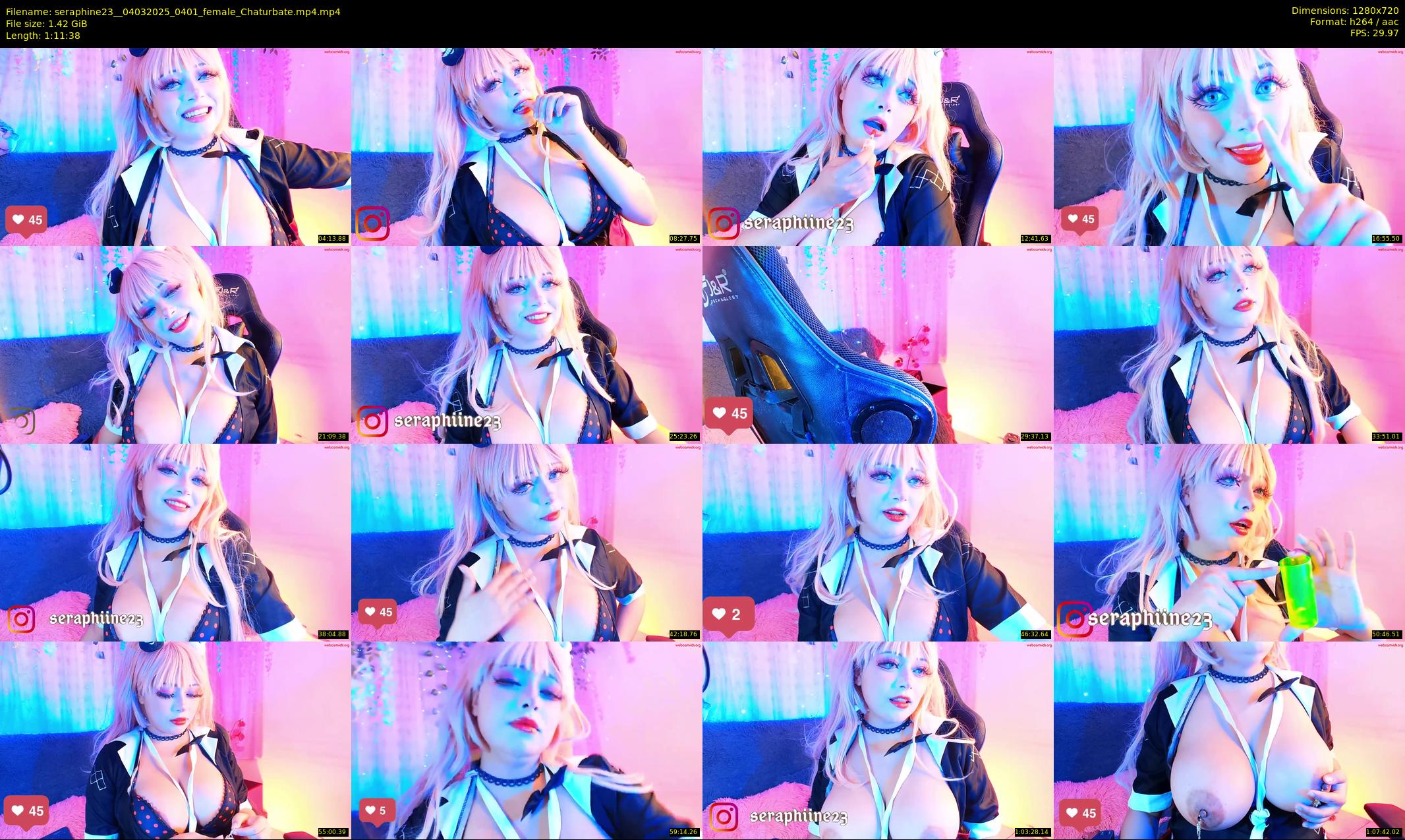 seraphine23_ — 72 minute Chaturbate female cam show recording, 720p, Mar 4, 2025