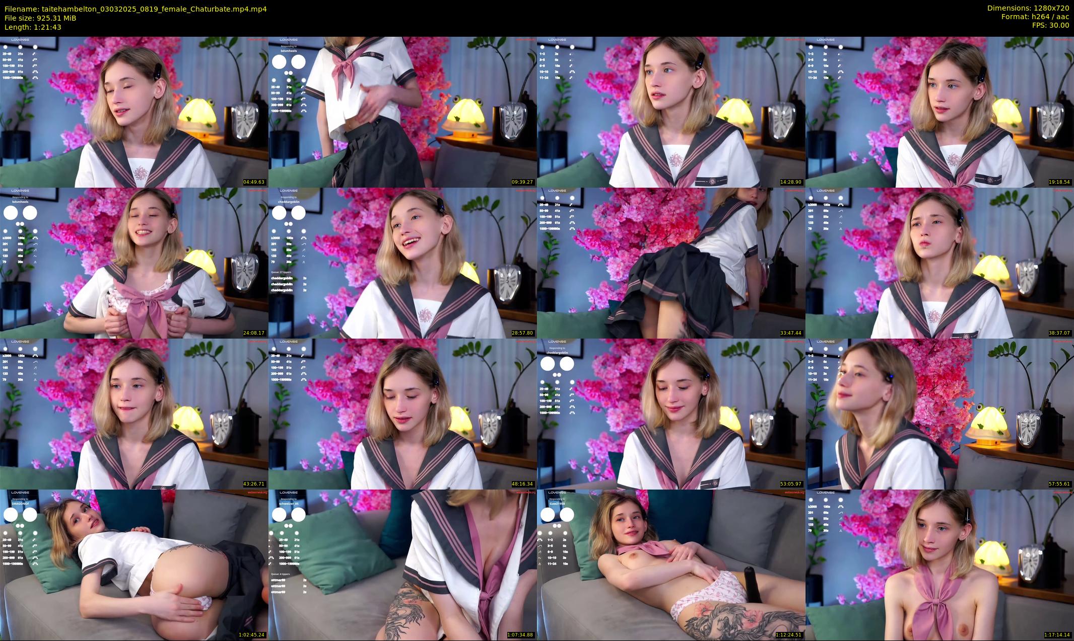taitehambelton — 82 minute Chaturbate female cam show recording, 720p, Mar 3, 2025
