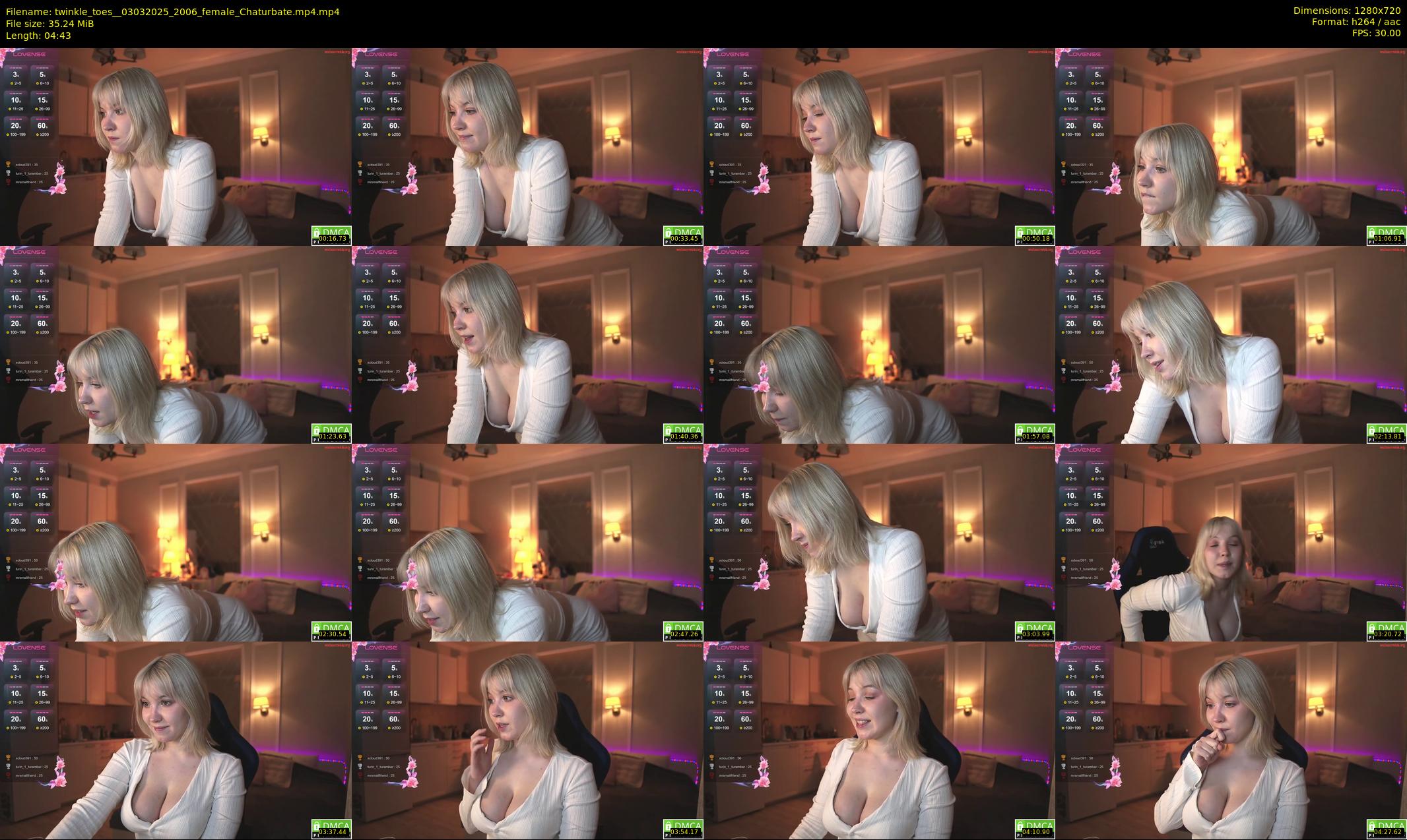 twinkle_toes_ — 5 minute Chaturbate female cam show recording, 720p, Mar 3, 2025