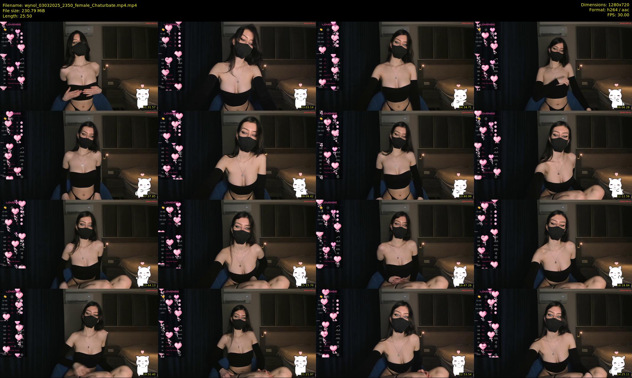 wynol — 26 minute Chaturbate female cam show recording, 720p, Mar 3, 2025