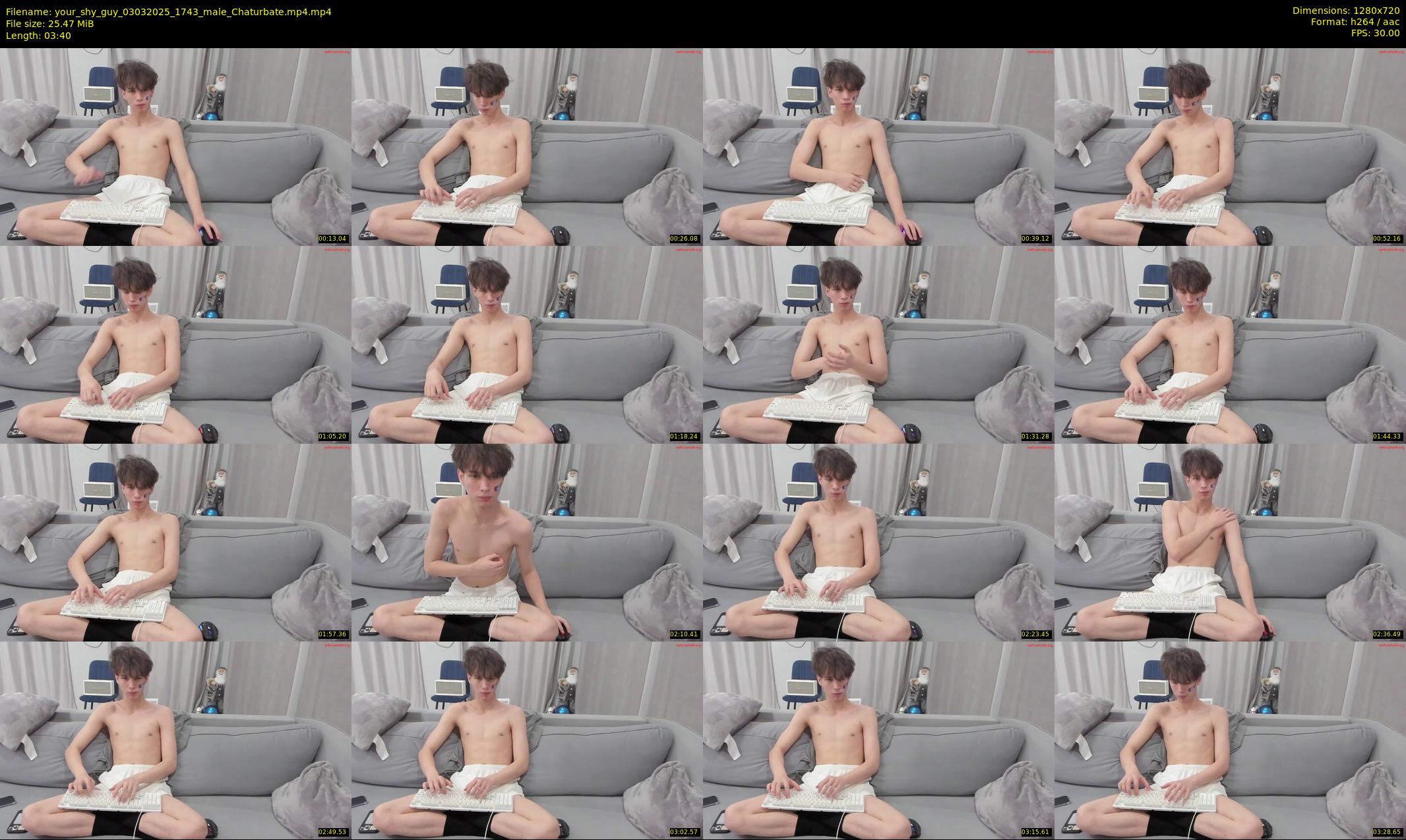 your_shy_guy — 4 minute Chaturbate male cam show recording, 720p, Mar 3, 2025