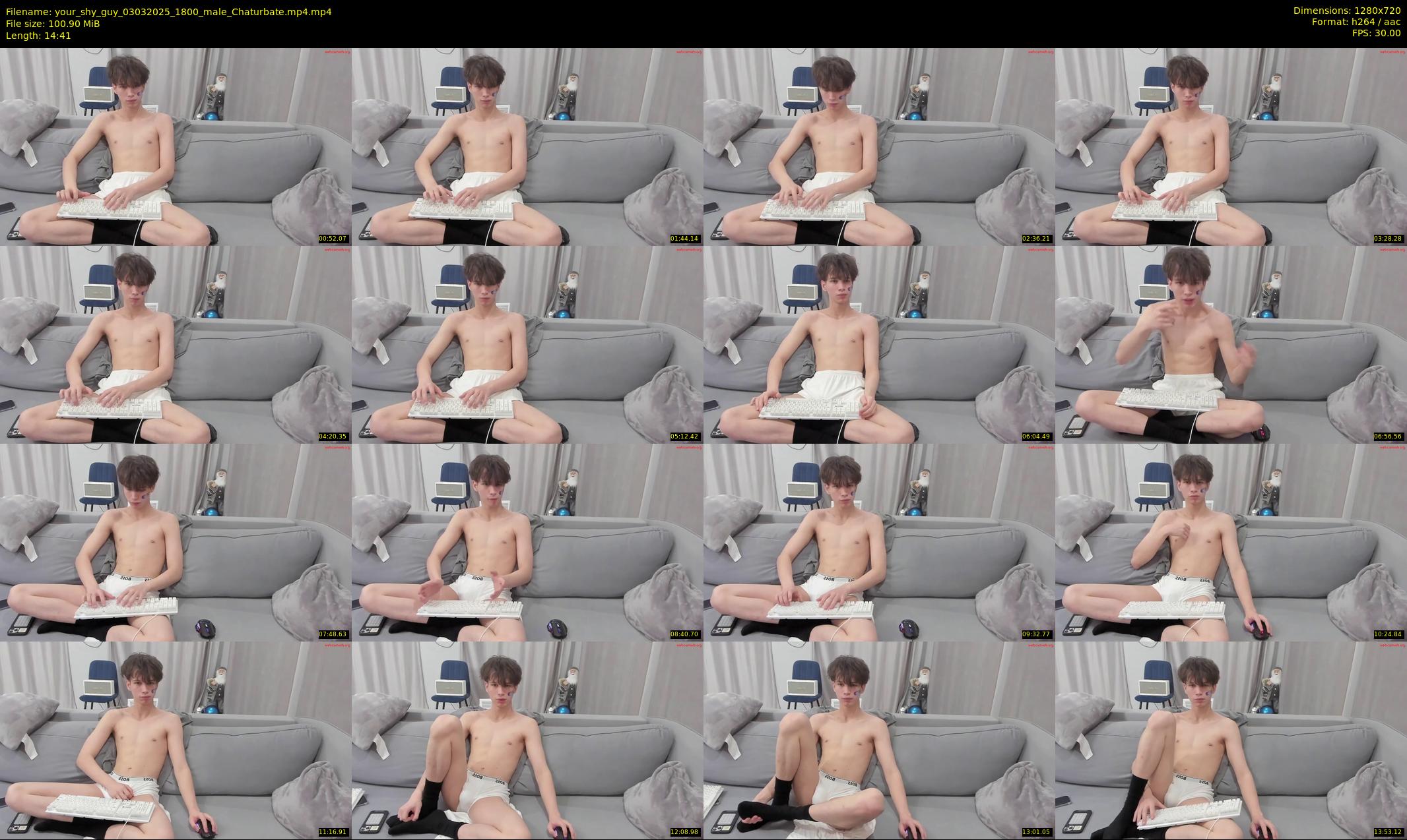 your_shy_guy — 15 minute Chaturbate male cam show recording, 720p, Mar 3, 2025