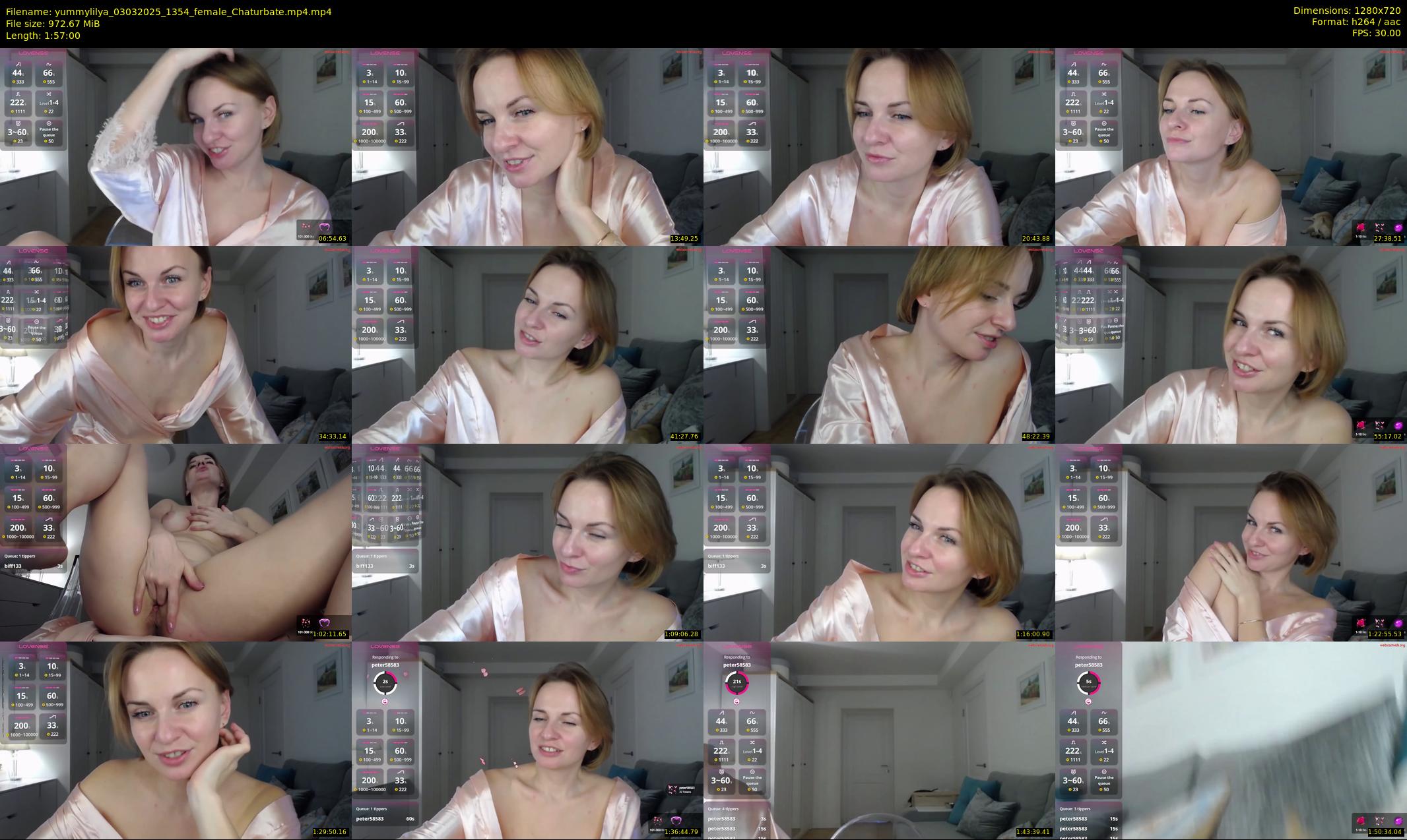 yummylilya — 117 minute Chaturbate female cam show recording, 720p, Mar 3, 2025