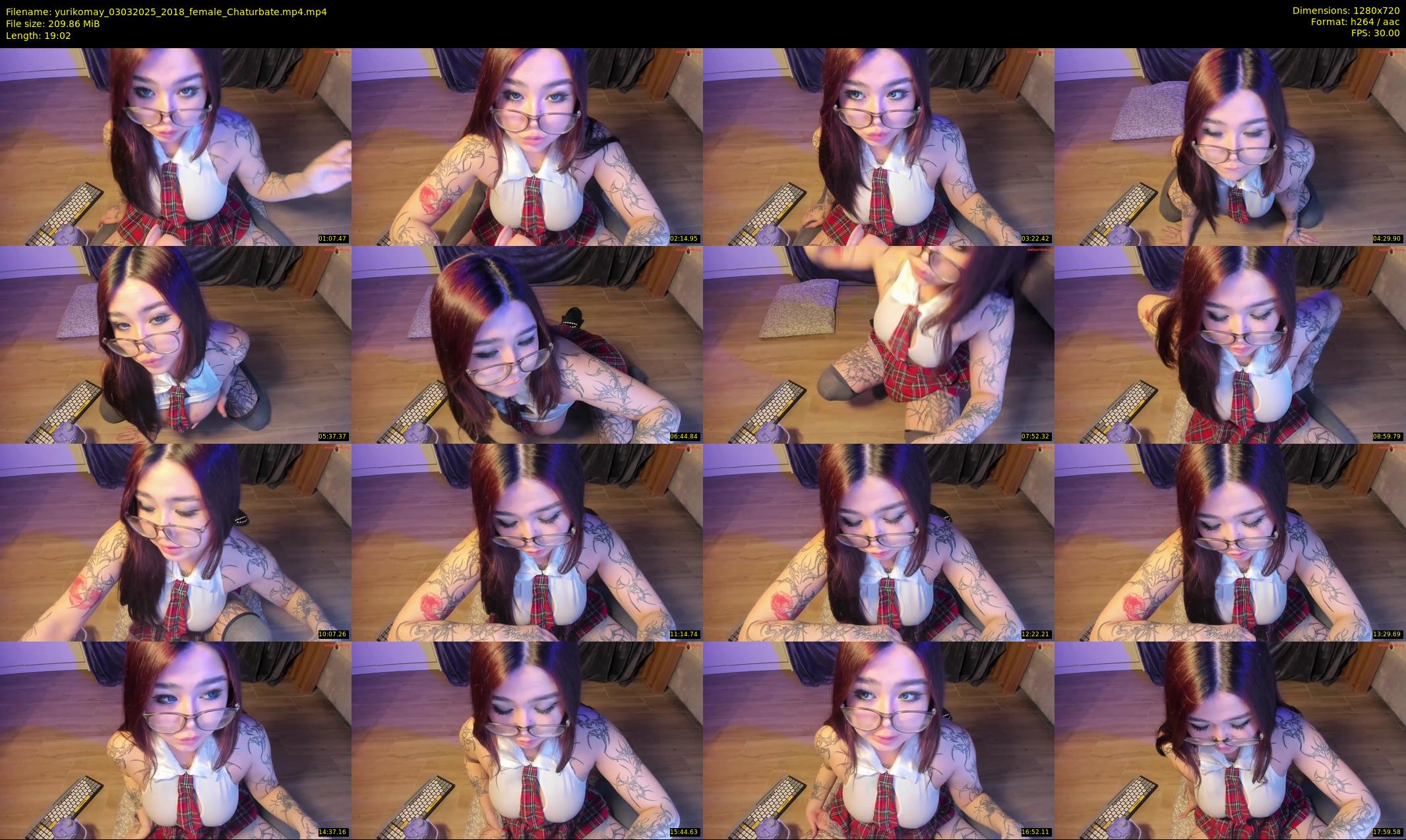 yurikomay — 20 minute Chaturbate female cam show recording, 720p, Mar 3, 2025