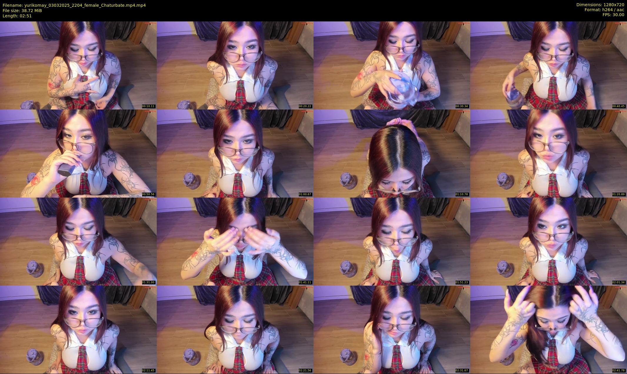 yurikomay — 3 minute Chaturbate female cam show recording, 720p, Mar 3, 2025