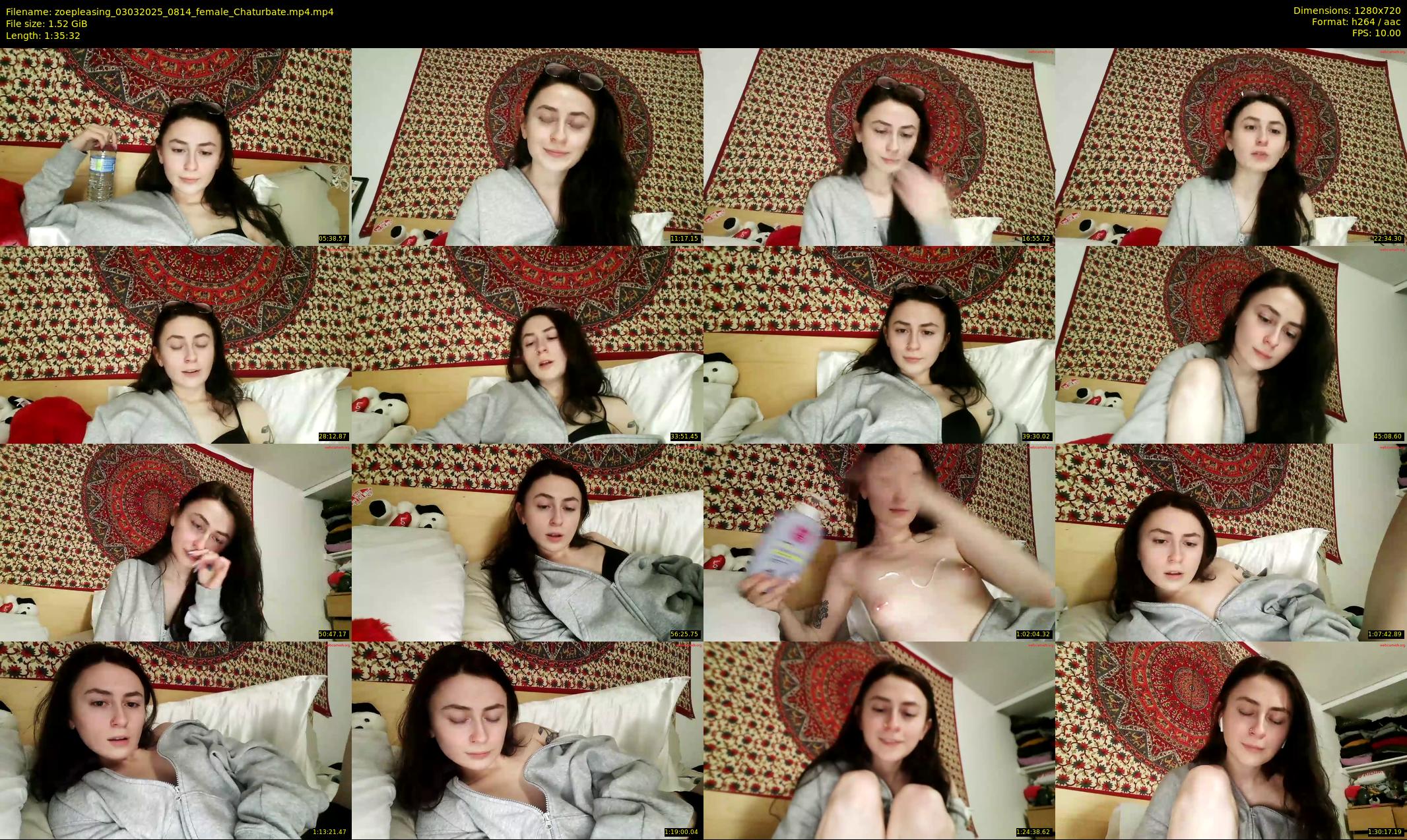 zoepleasing — 96 minute Chaturbate female cam show recording, 720p, Mar 3, 2025