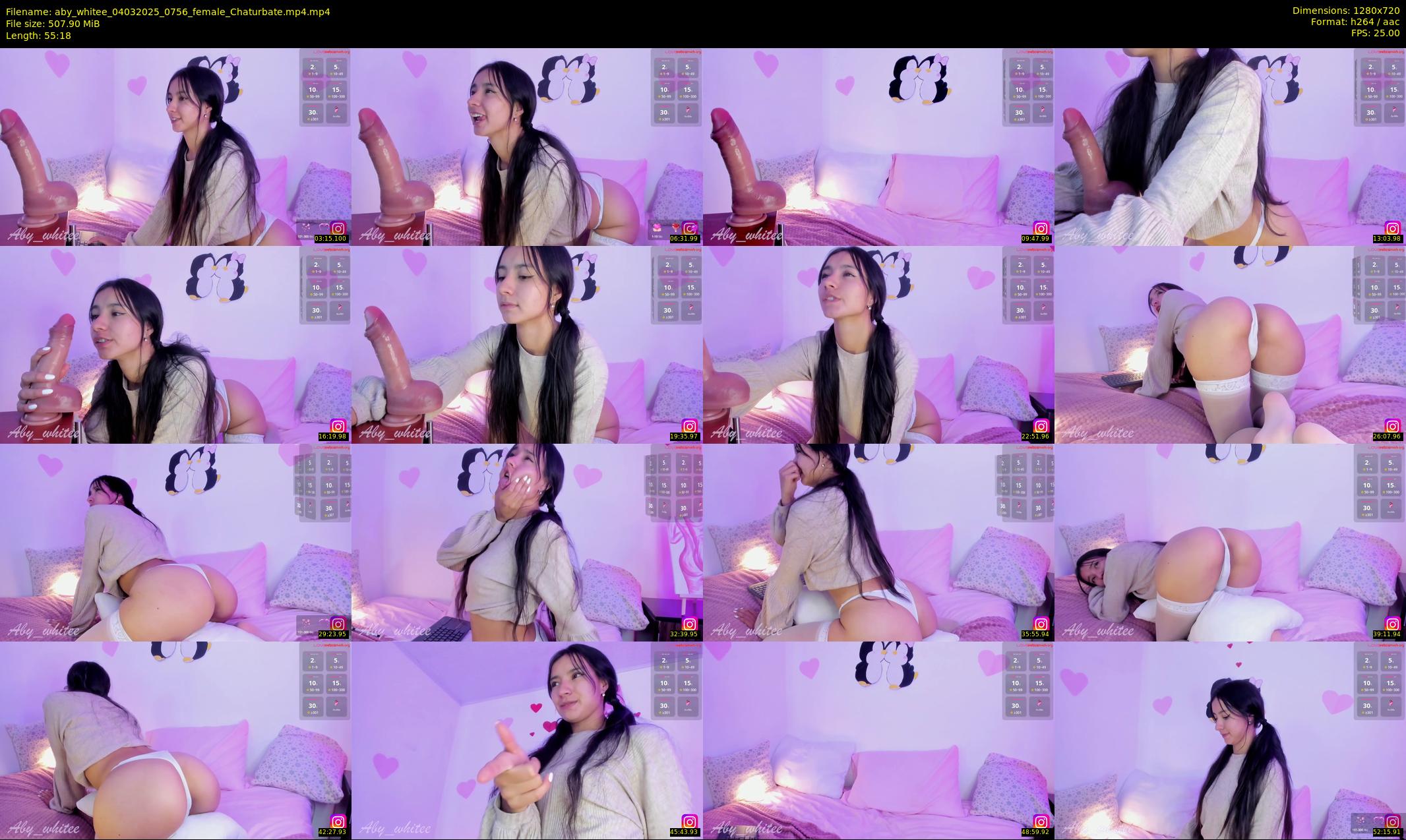 aby_whitee — 56 minute Chaturbate female cam show recording, 720p, Mar 4, 2025