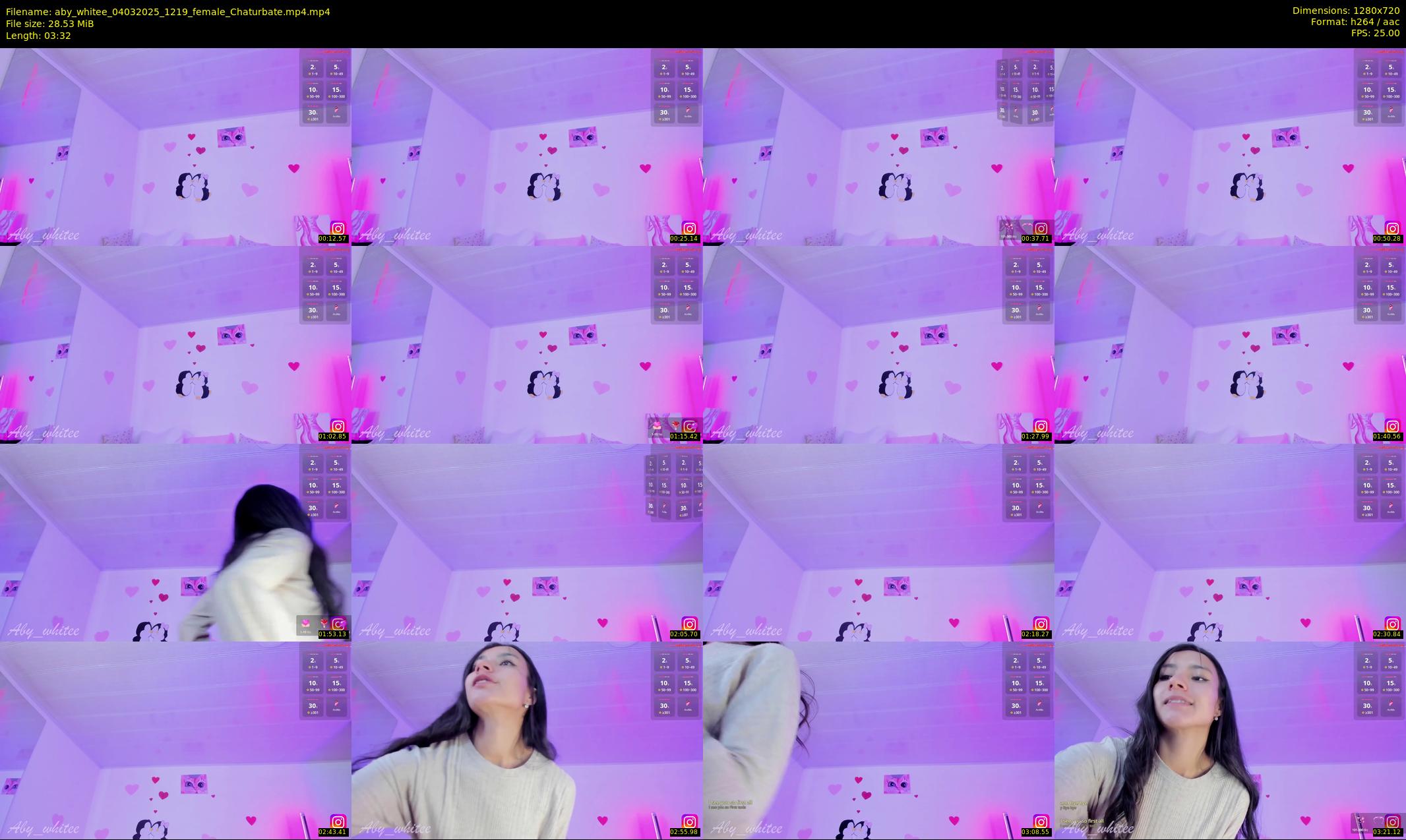 aby_whitee — 4 minute Chaturbate female cam show recording, 720p, Mar 4, 2025