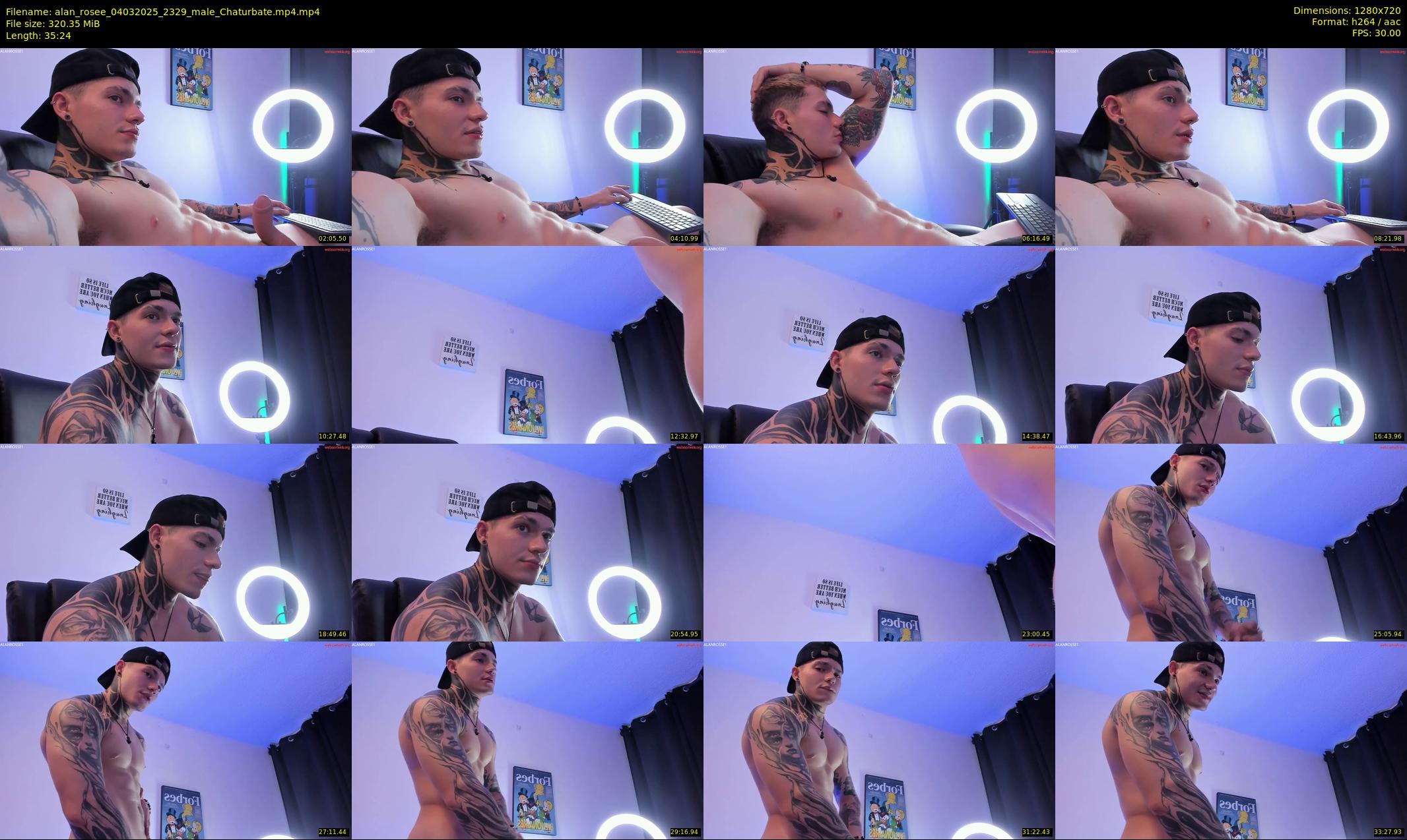 alan_rosee — 36 minute Chaturbate male cam show recording, 720p, Mar 4, 2025