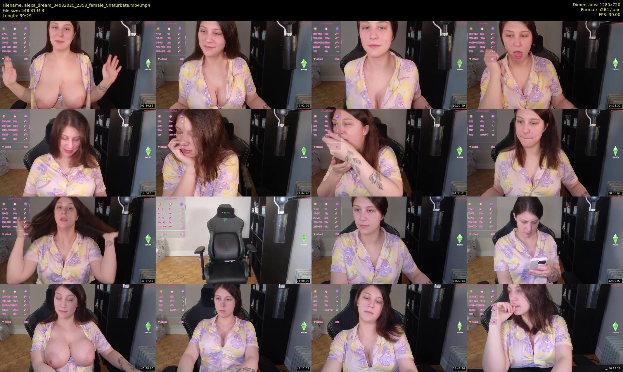 alexa_dream — 60 minute Chaturbate female cam show recording, 720p, Mar 4, 2025