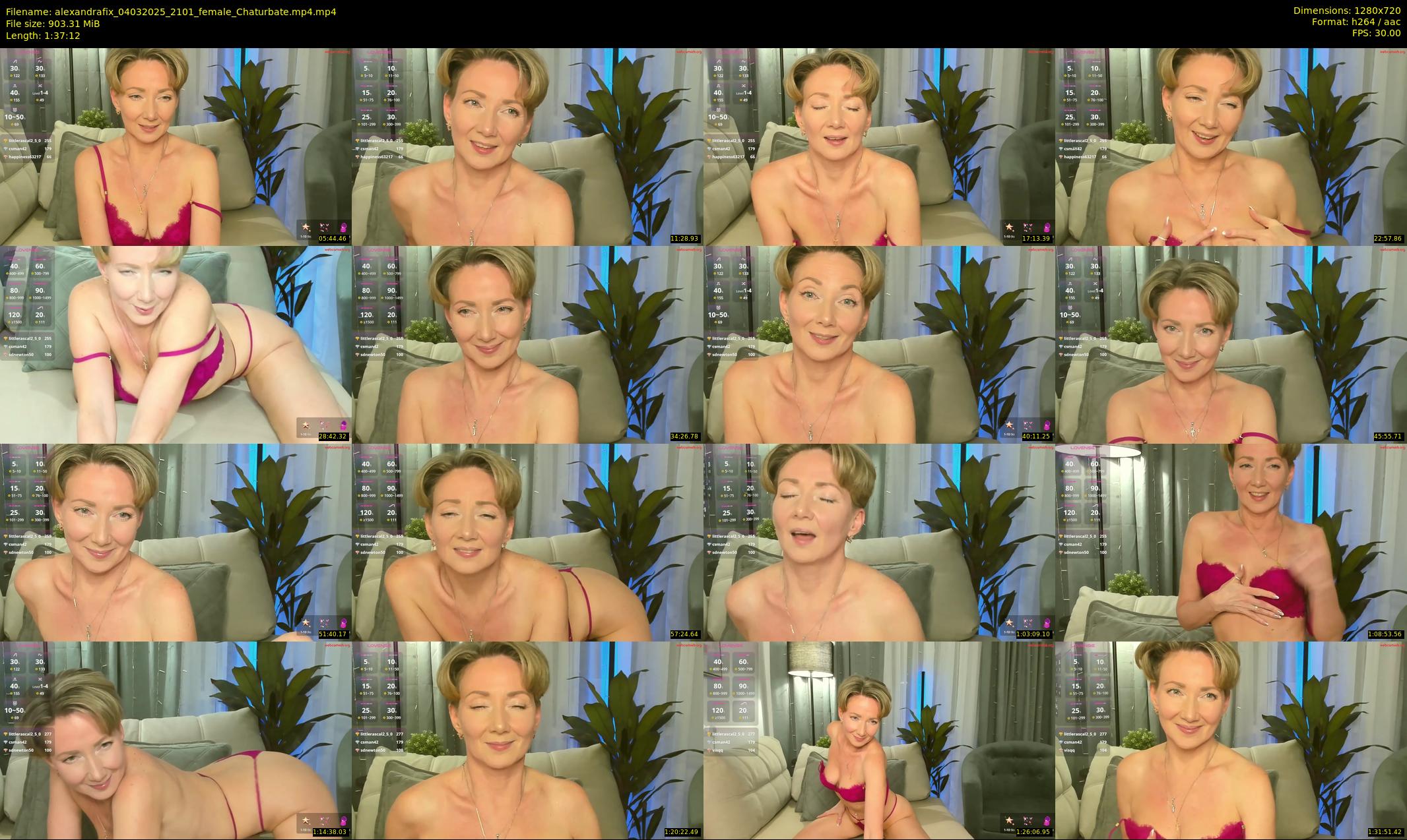 alexandrafix — 98 minute Chaturbate female cam show recording, 720p, Mar 4, 2025