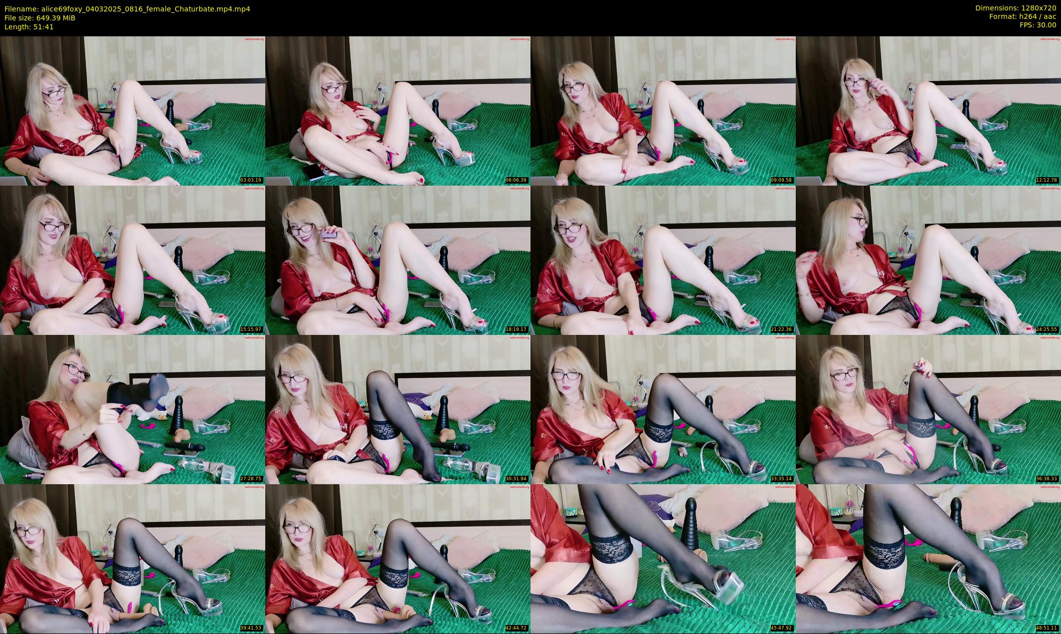 alice69foxy — 52 minute Chaturbate female cam show recording, 720p, Mar 4, 2025