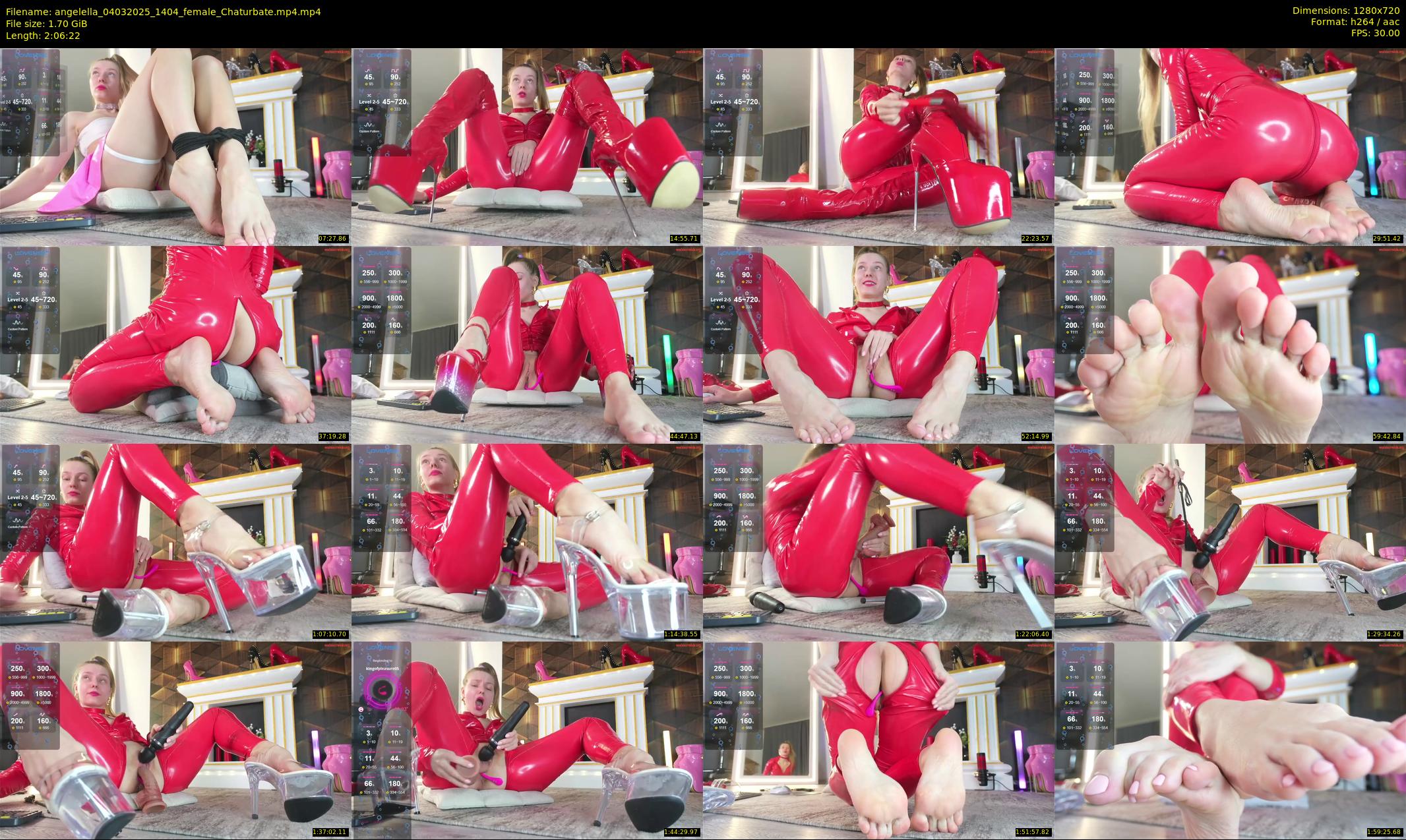 angelella — 127 minute Chaturbate female cam show recording, 720p, Mar 4, 2025