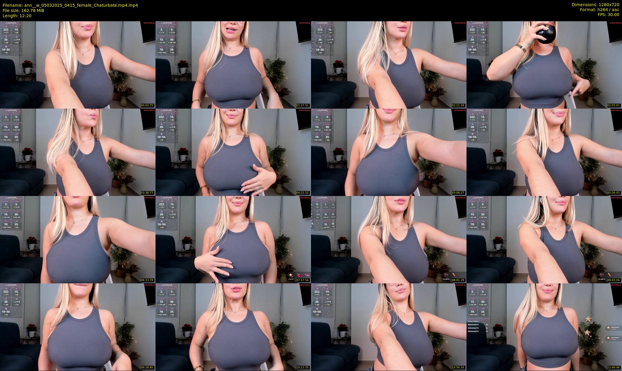 ann__w — 13 minute Chaturbate female cam show recording, 720p, Mar 5, 2025
