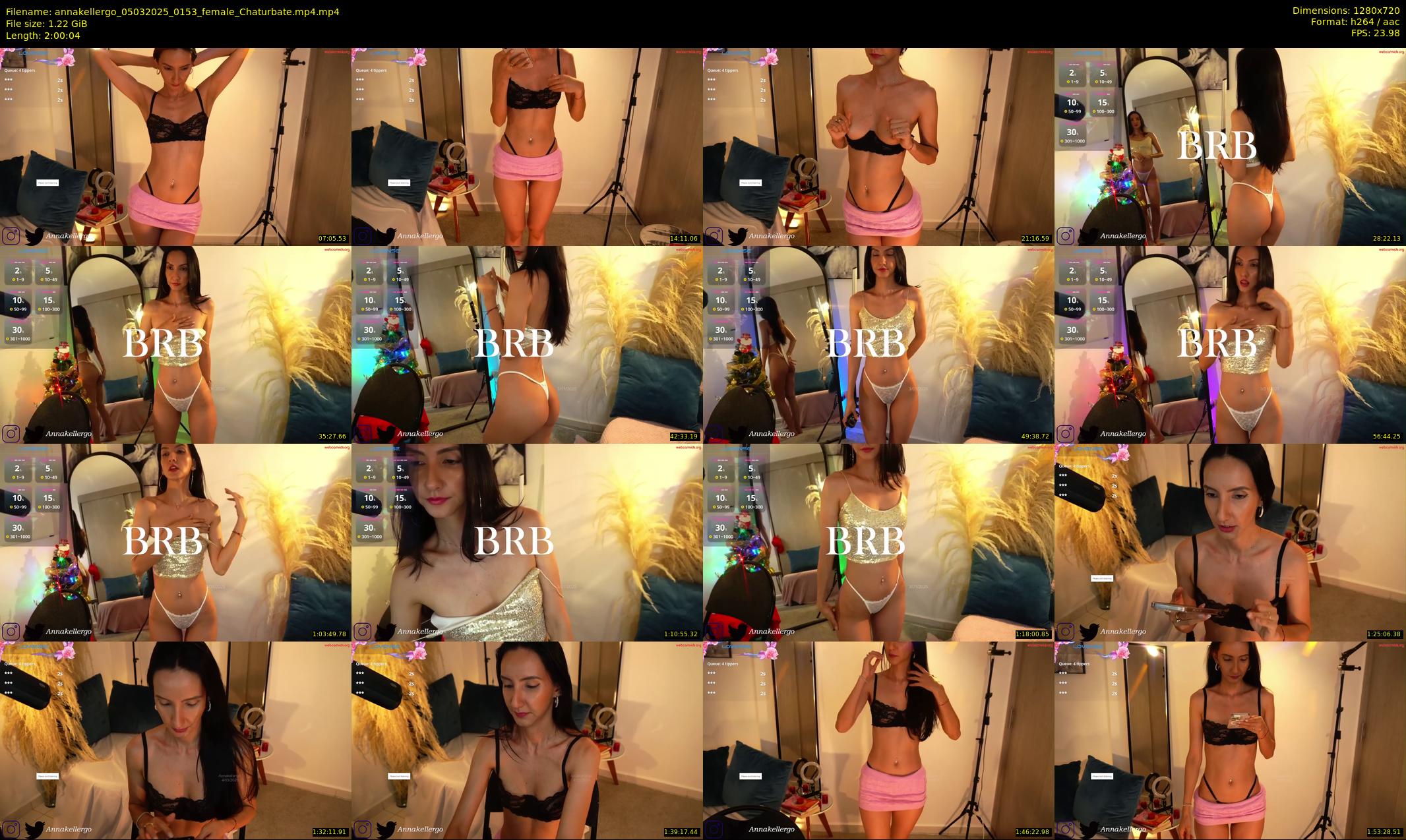 annakellergo — 121 minute Chaturbate female cam show recording, 720p, Mar 5, 2025
