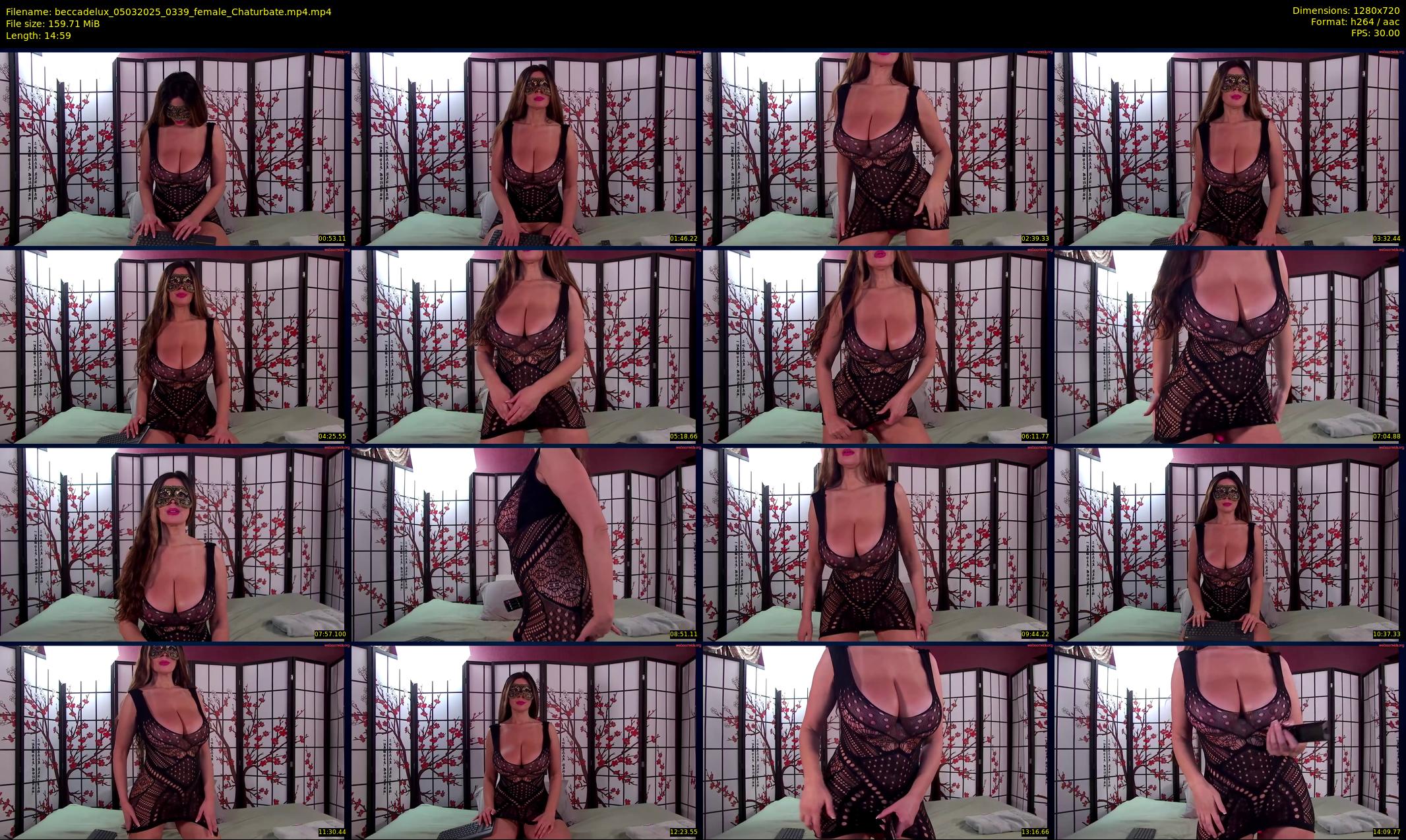 beccadelux — 15 minute Chaturbate female cam show recording, 720p, Mar 5, 2025