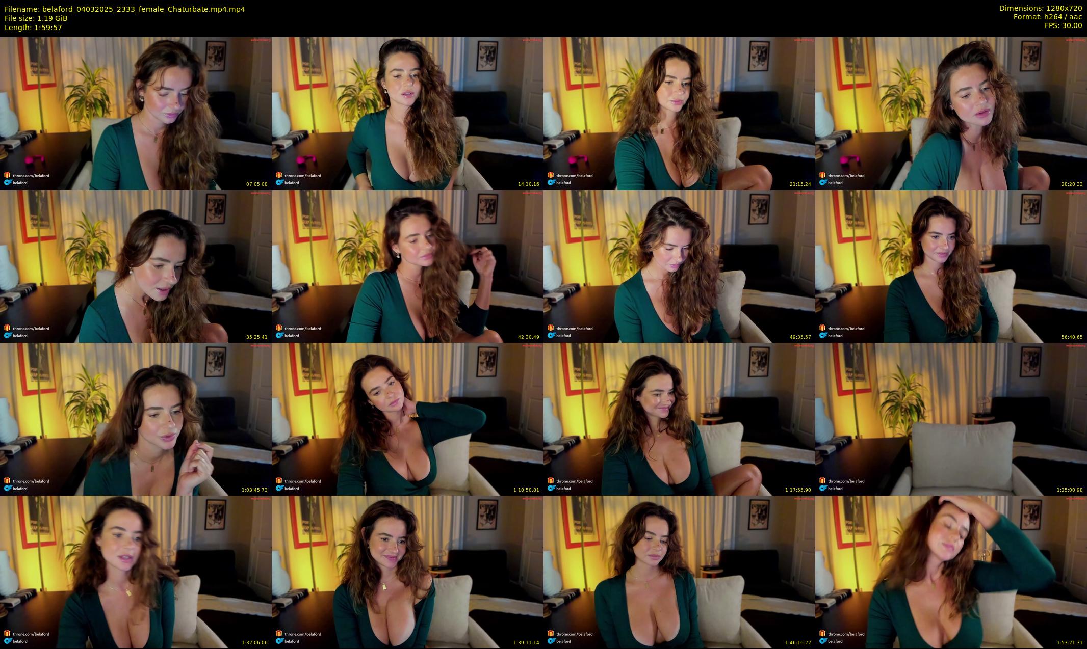 belaford — 120 minute Chaturbate female cam show recording, 720p, Mar 4, 2025