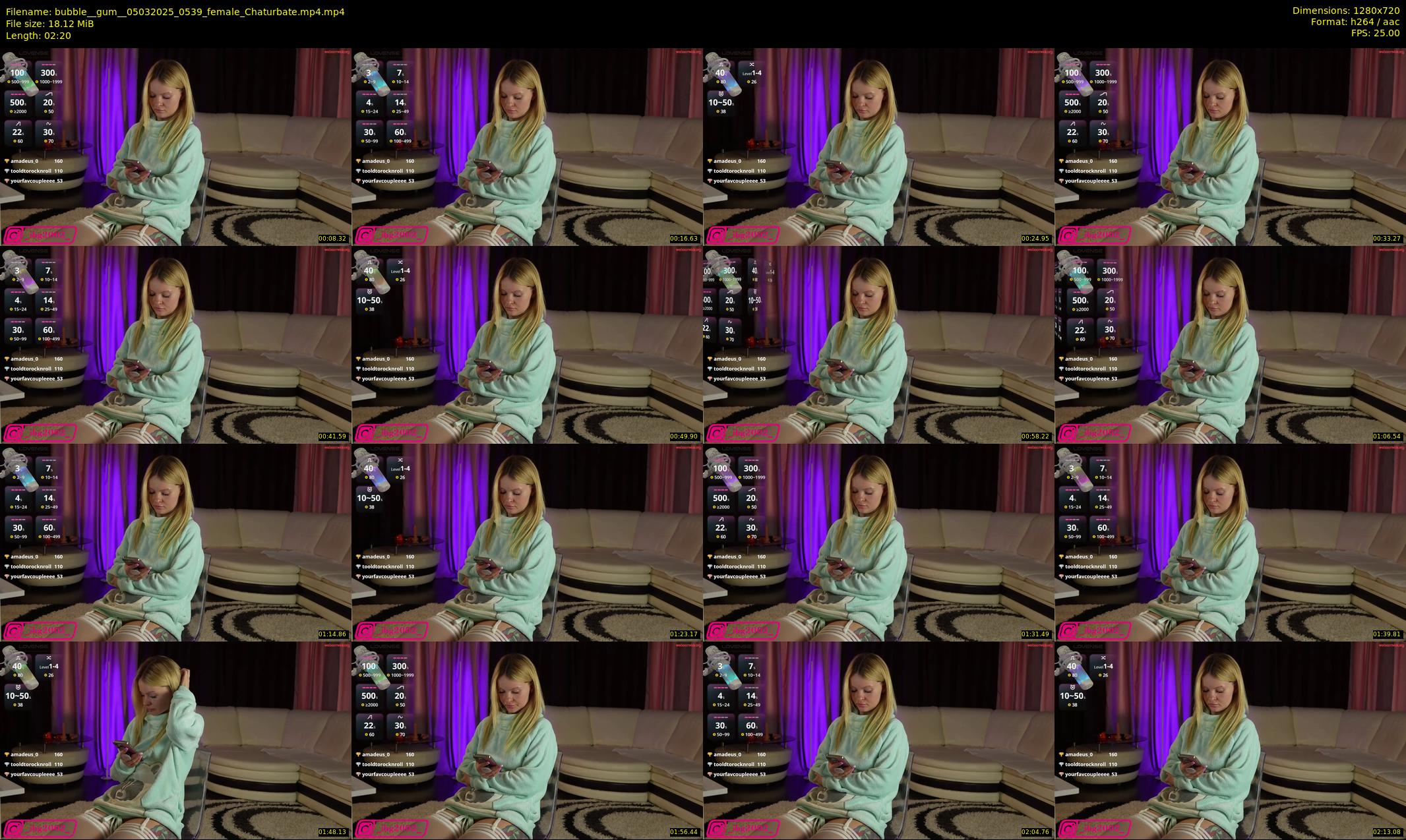 bubble__gum_ — 3 minute Chaturbate female cam show recording, 720p, Mar 5, 2025
