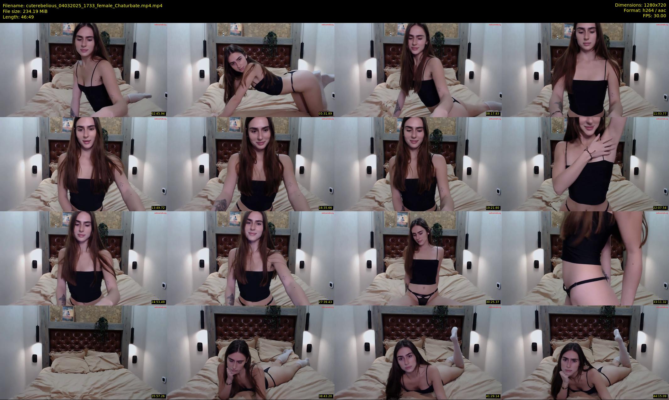 cuterebelious — 47 minute Chaturbate female cam show recording, 720p, Mar 4, 2025