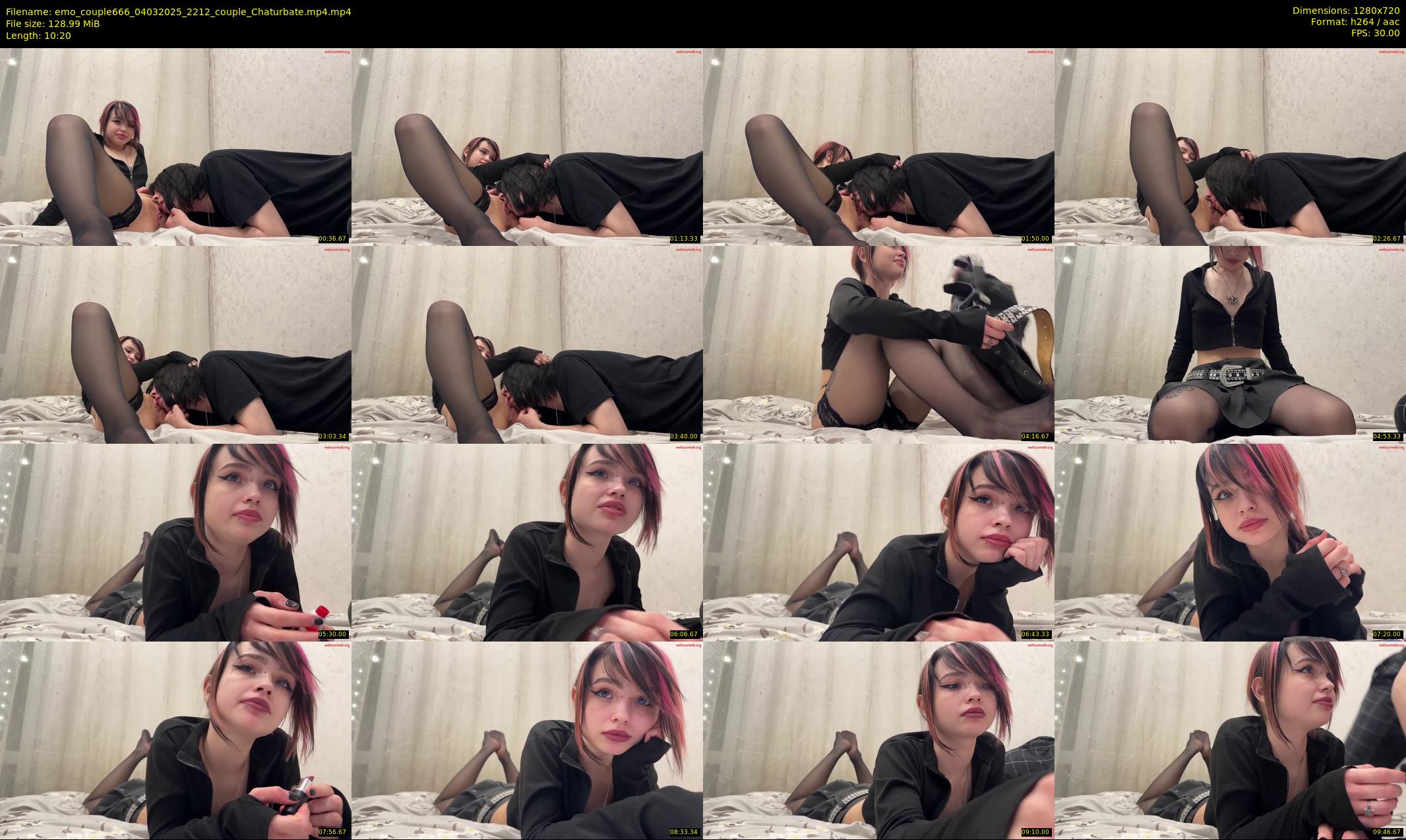 emo_couple666 — 11 minute Chaturbate couple cam show recording, 720p, Mar 4, 2025