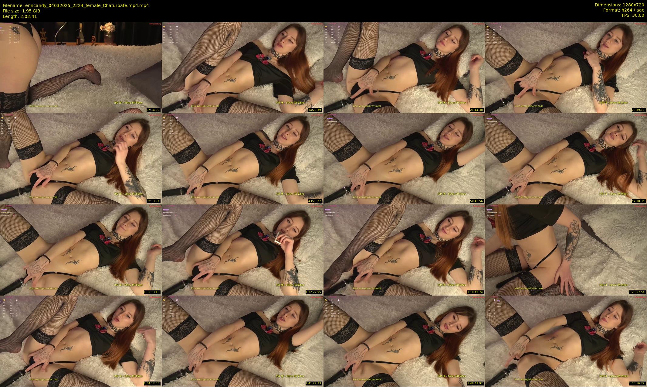 enncandy — 123 minute Chaturbate female cam show recording, 720p, Mar 4, 2025