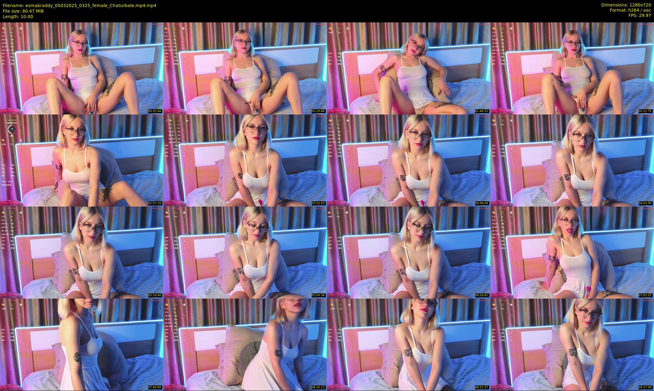 esmabraddy — 10 minute Chaturbate female cam show recording, 720p, Mar 5, 2025