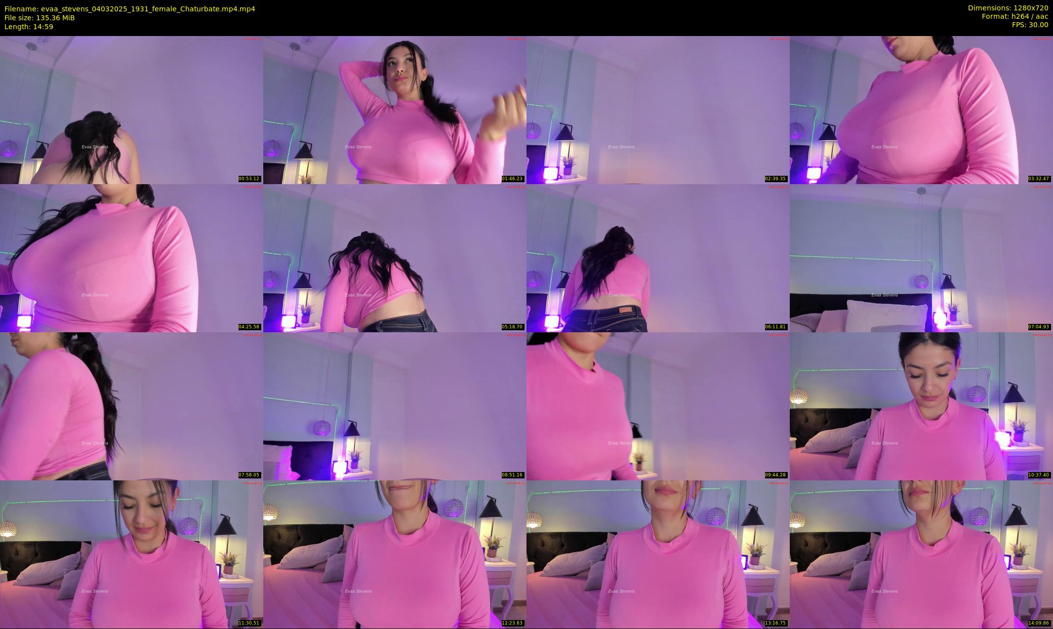 evaa_stevens — 15 minute Chaturbate female cam show recording, 720p, Mar 4, 2025