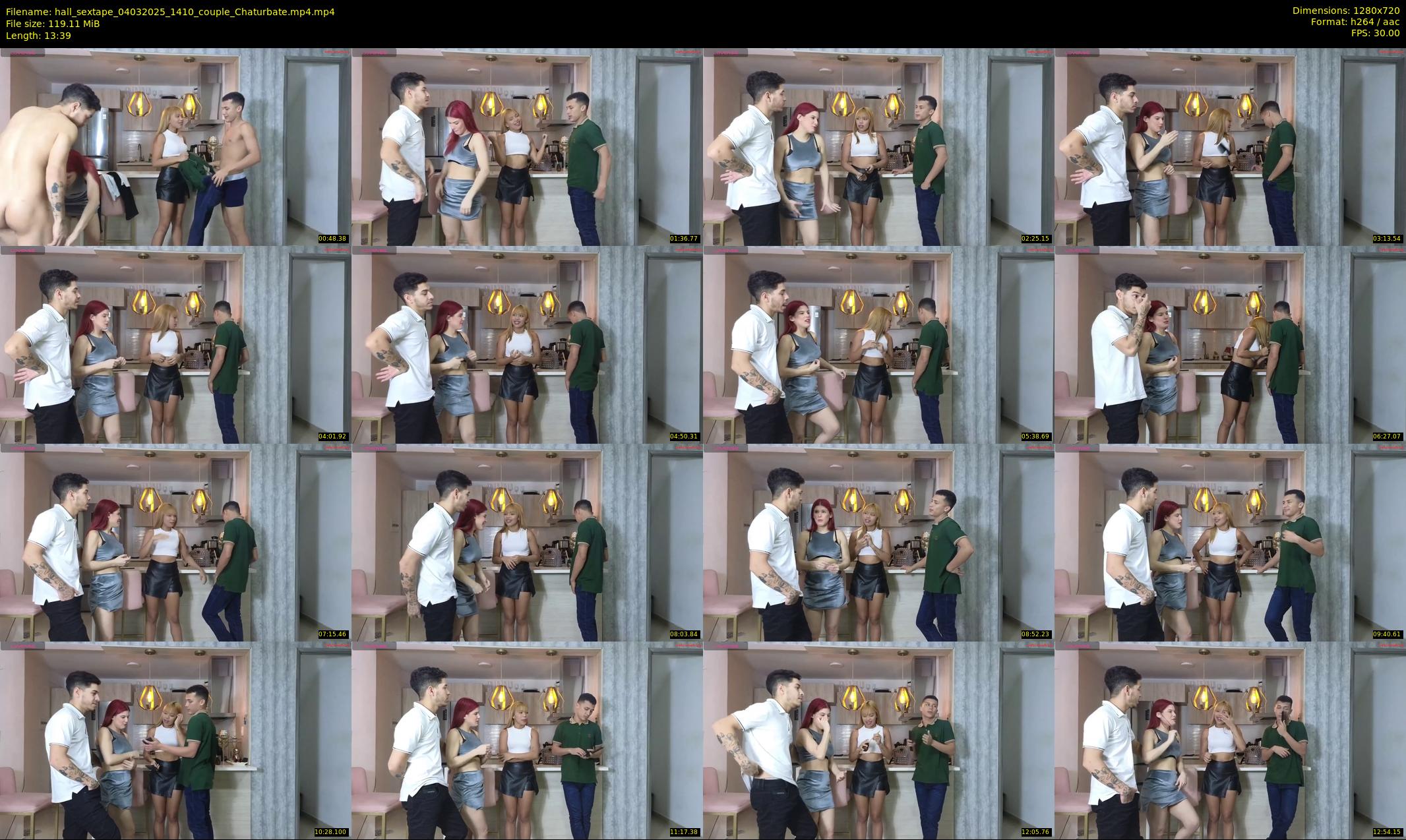 hall_sextape — 14 minute Chaturbate couple cam show recording, 720p, Mar 4, 2025