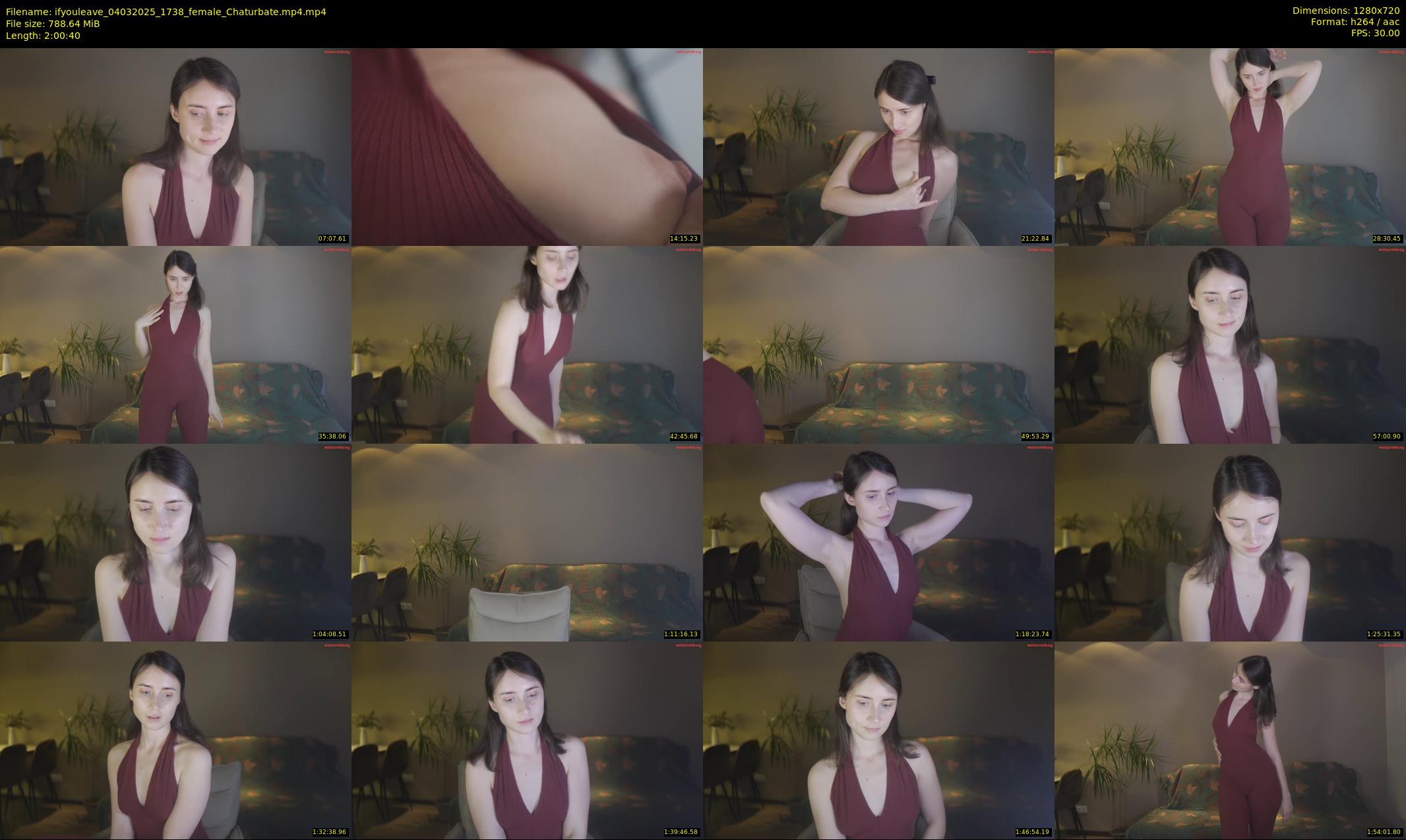 ifyouleave — 121 minute Chaturbate female cam show recording, 720p, Mar 4, 2025