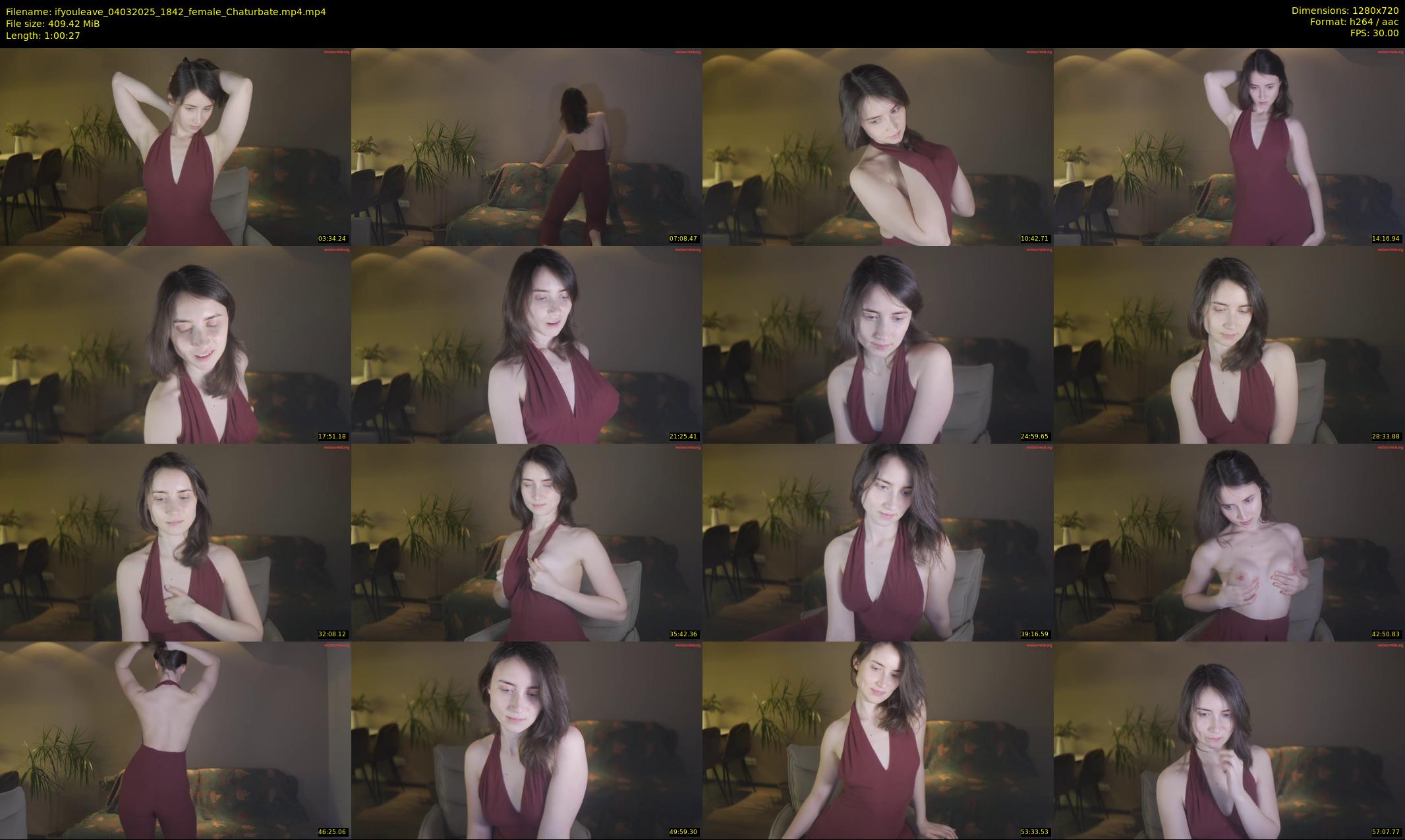 ifyouleave — 61 minute Chaturbate female cam show recording, 720p, Mar 4, 2025