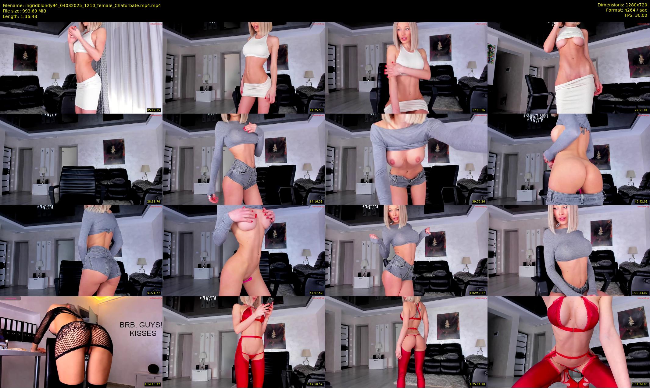 ingridblondy94 — 97 minute Chaturbate female cam show recording, 720p, Mar 4, 2025