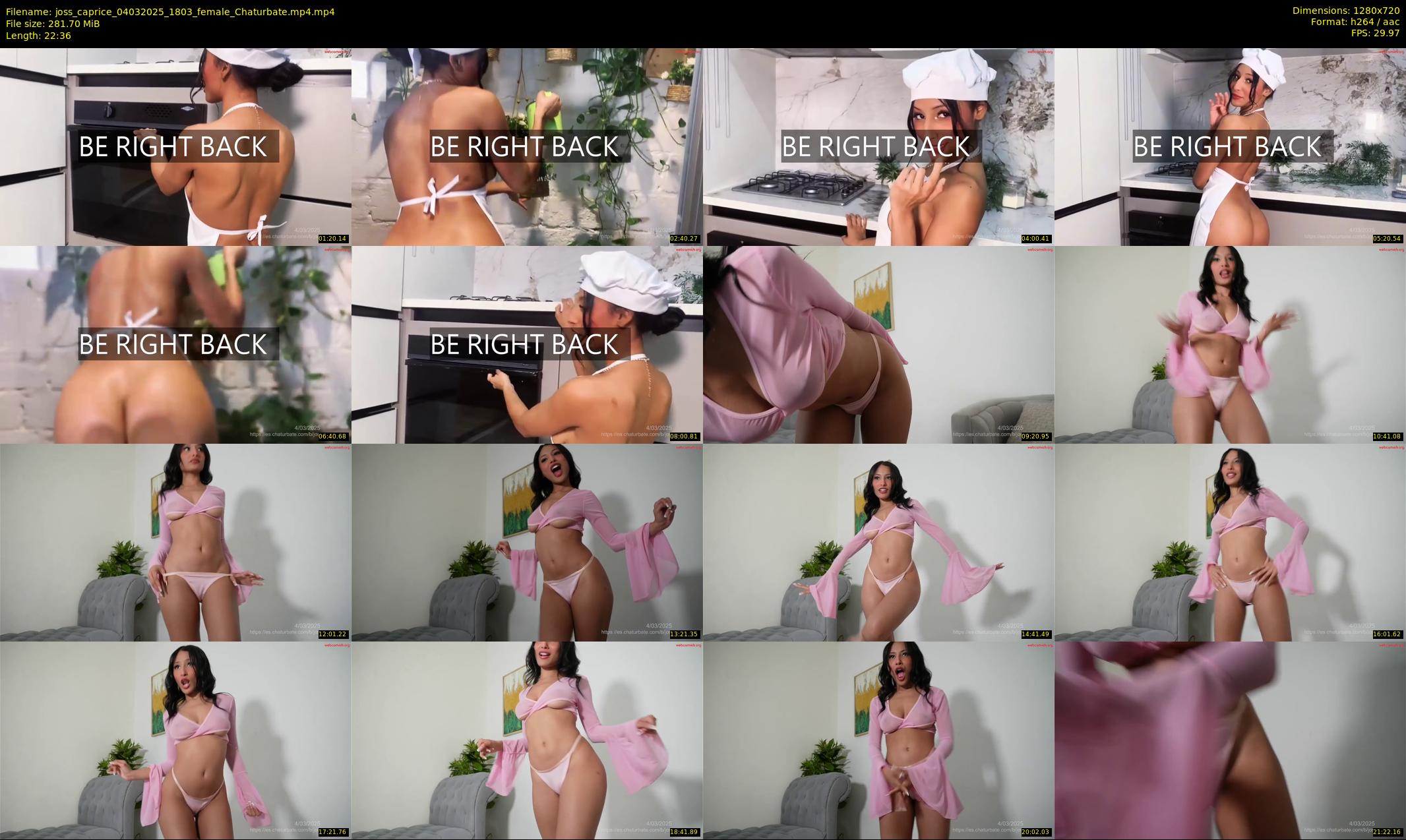 joss_caprice — 23 minute Chaturbate female cam show recording, 720p, Mar 4, 2025