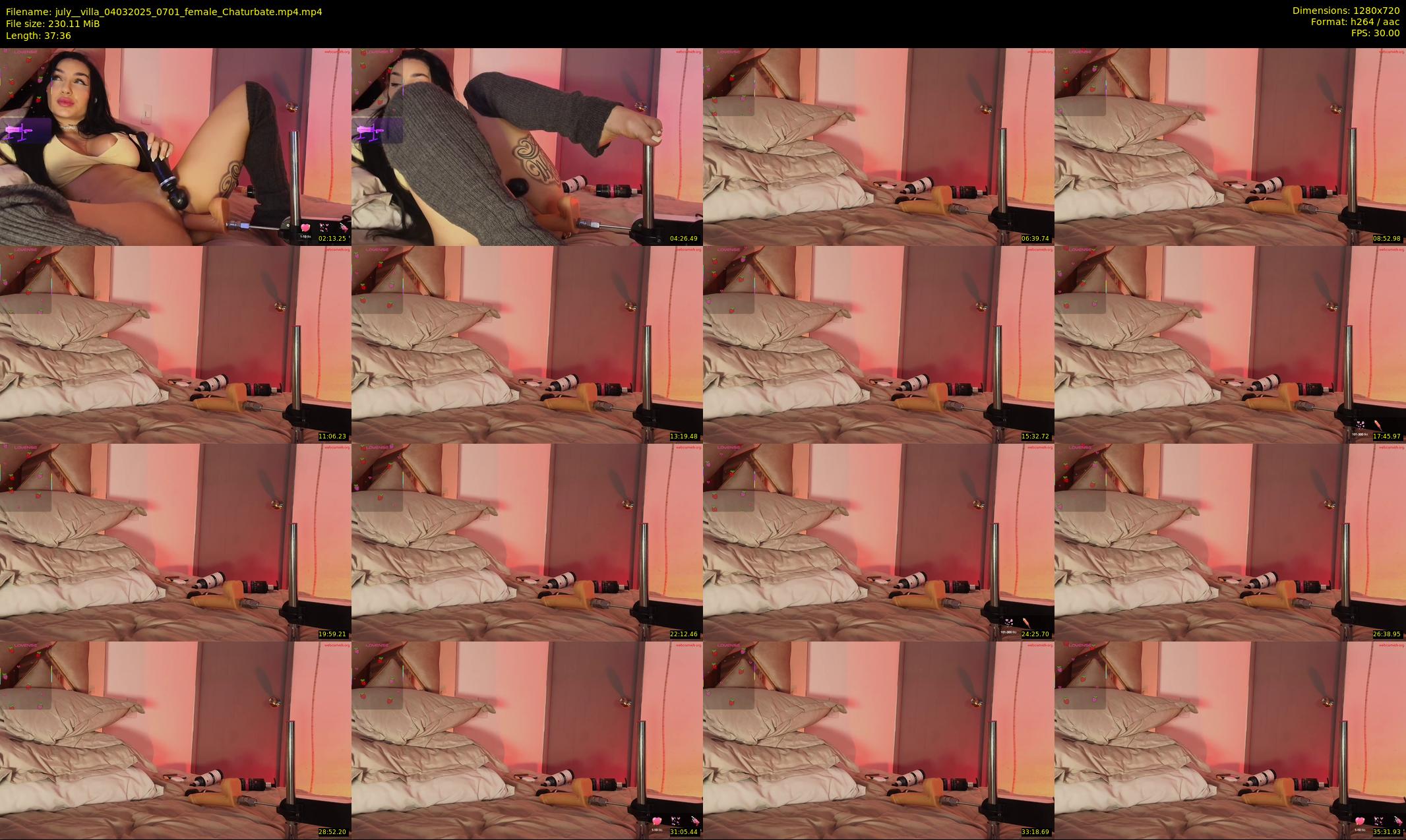 july__villa — 38 minute Chaturbate female cam show recording, 720p, Mar 4, 2025
