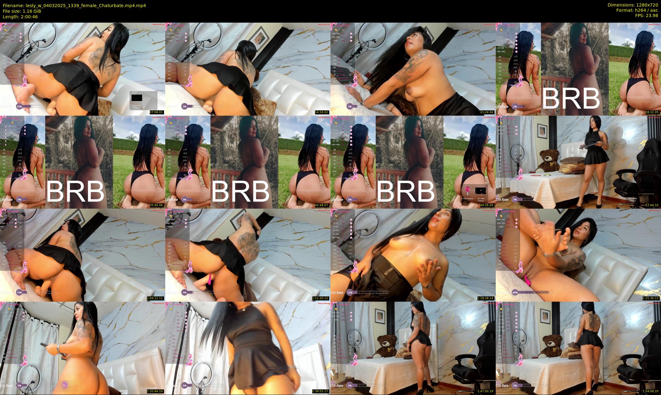 lesly_w — 121 minute Chaturbate female cam show recording, 720p, Mar 4, 2025