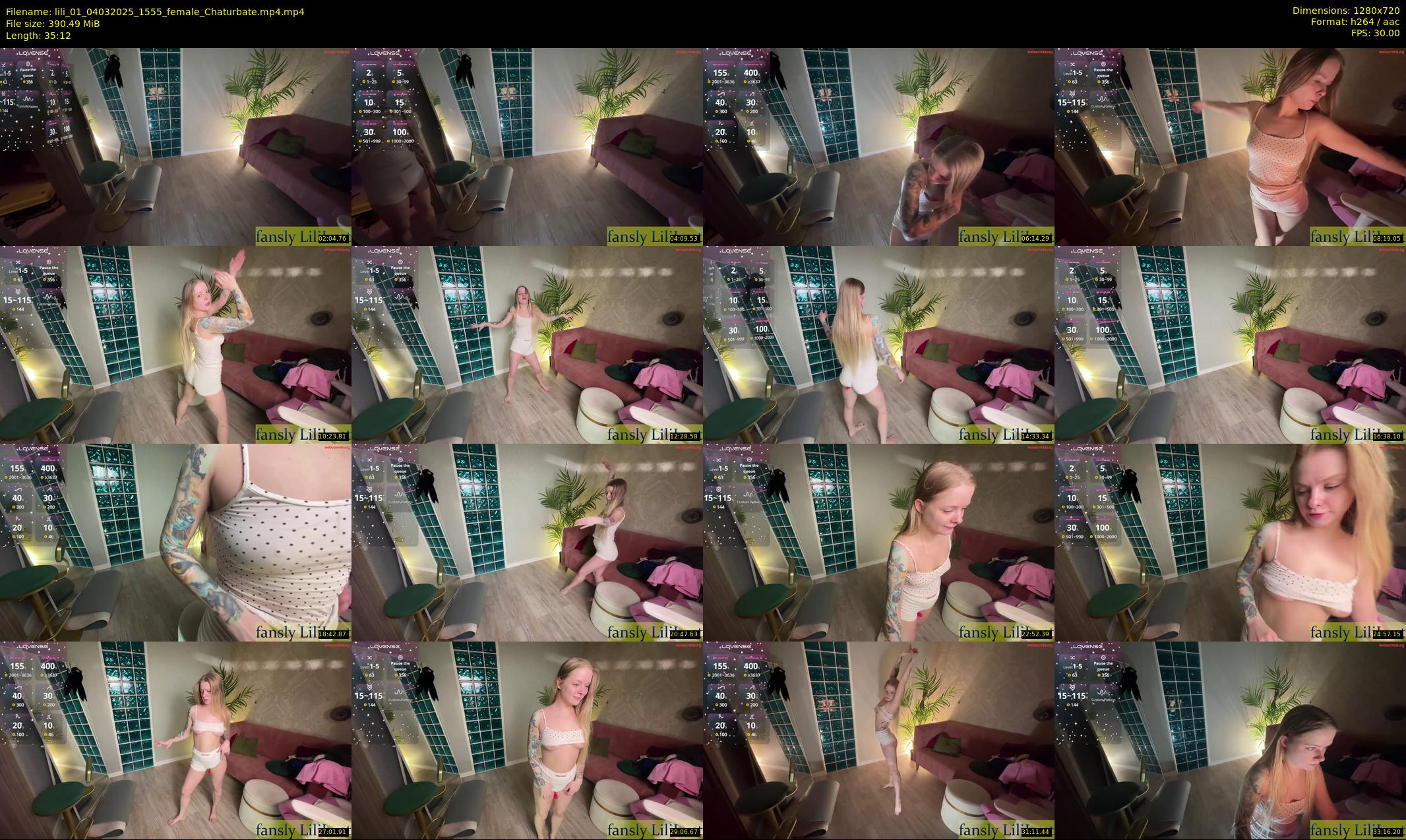 lili_01 — 36 minute Chaturbate female cam show recording, 720p, Mar 4, 2025