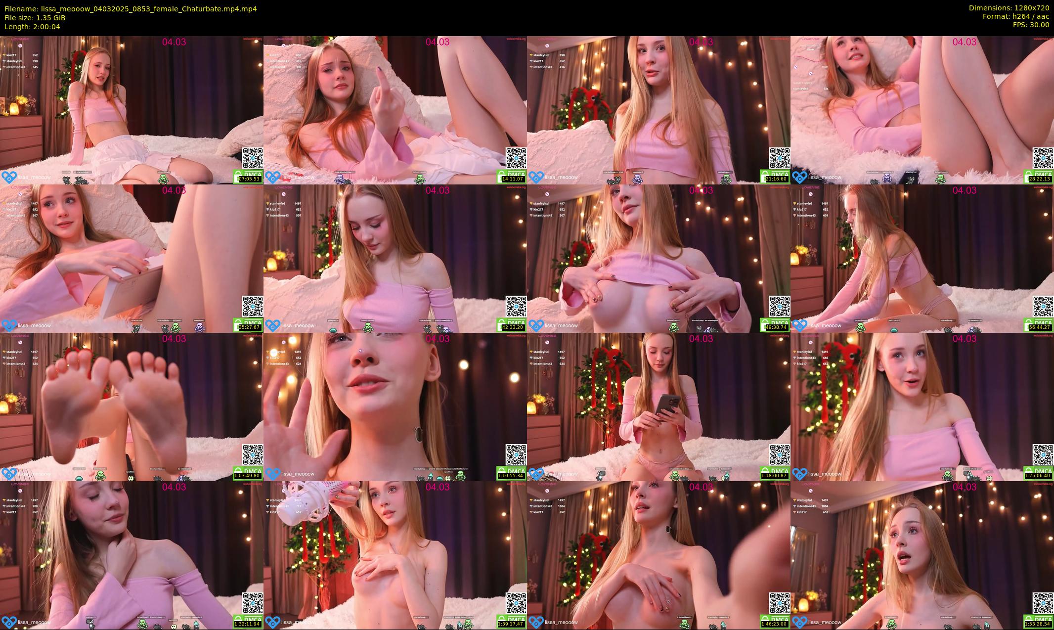 lissa_meooow — 121 minute Chaturbate female cam show recording, 720p, Mar 4, 2025