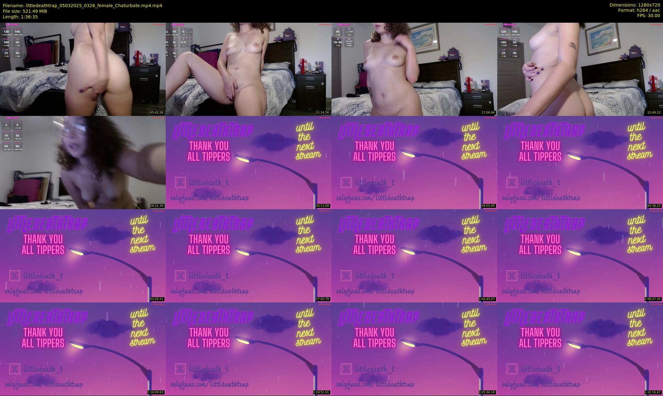 littledeathtrap — 97 minute Chaturbate female cam show recording, 720p, Mar 5, 2025