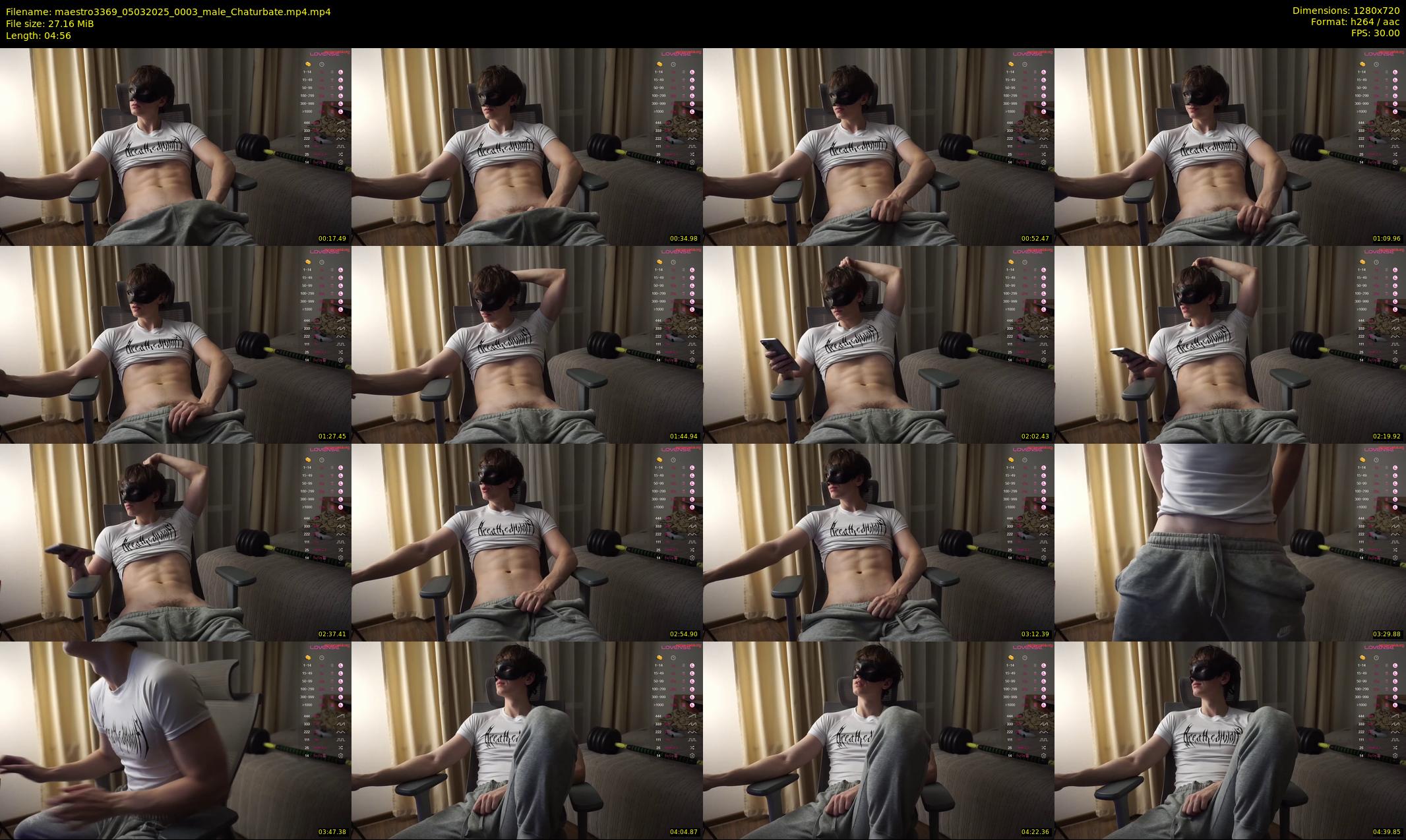 maestro3369 — 5 minute Chaturbate male cam show recording, 720p, Mar 5, 2025