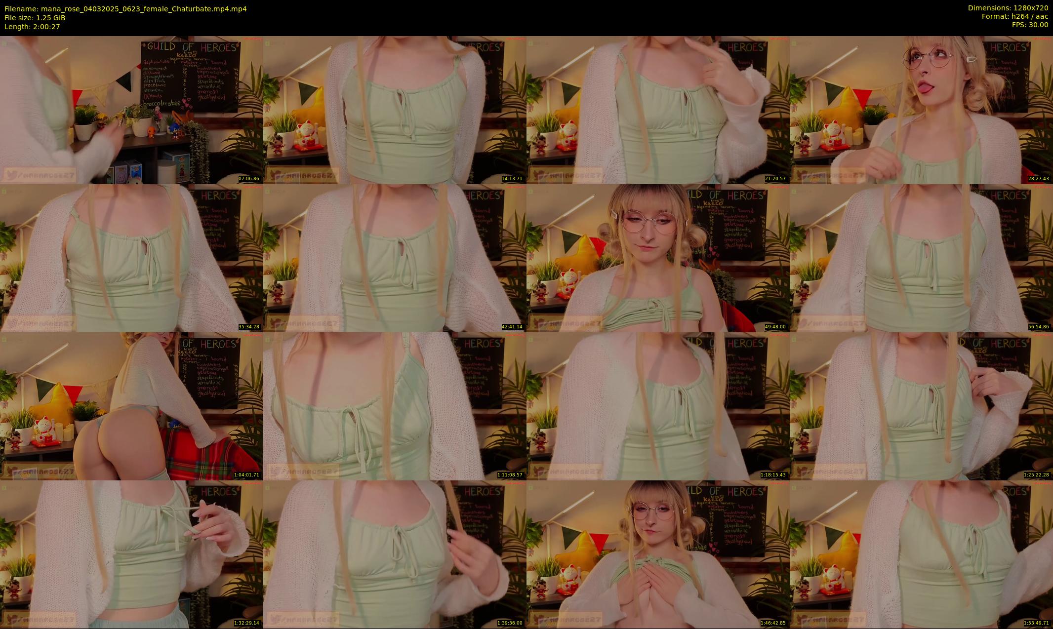 mana_rose — 121 minute Chaturbate female cam show recording, 720p, Mar 4, 2025