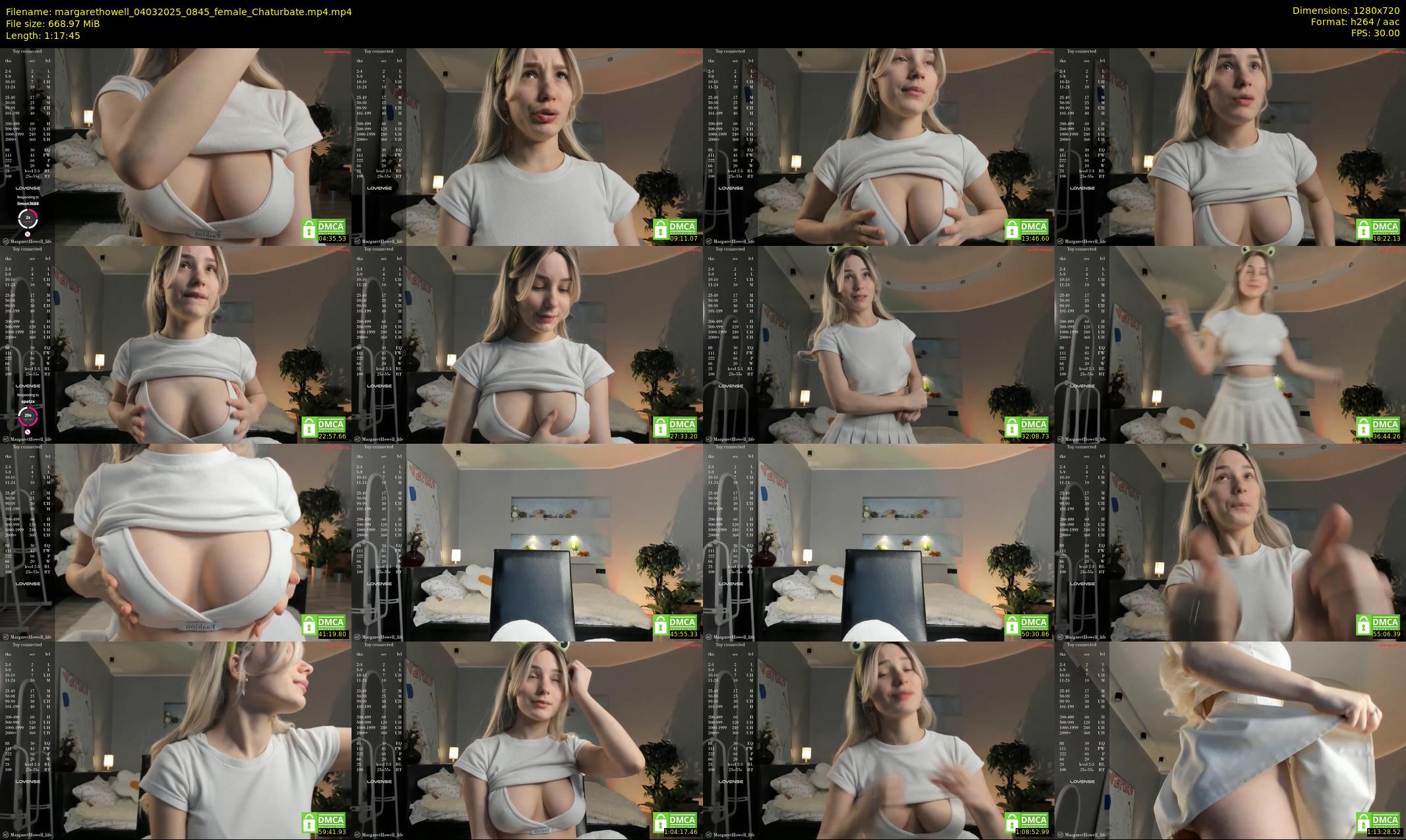 margarethowell — 78 minute Chaturbate female cam show recording, 720p, Mar 4, 2025