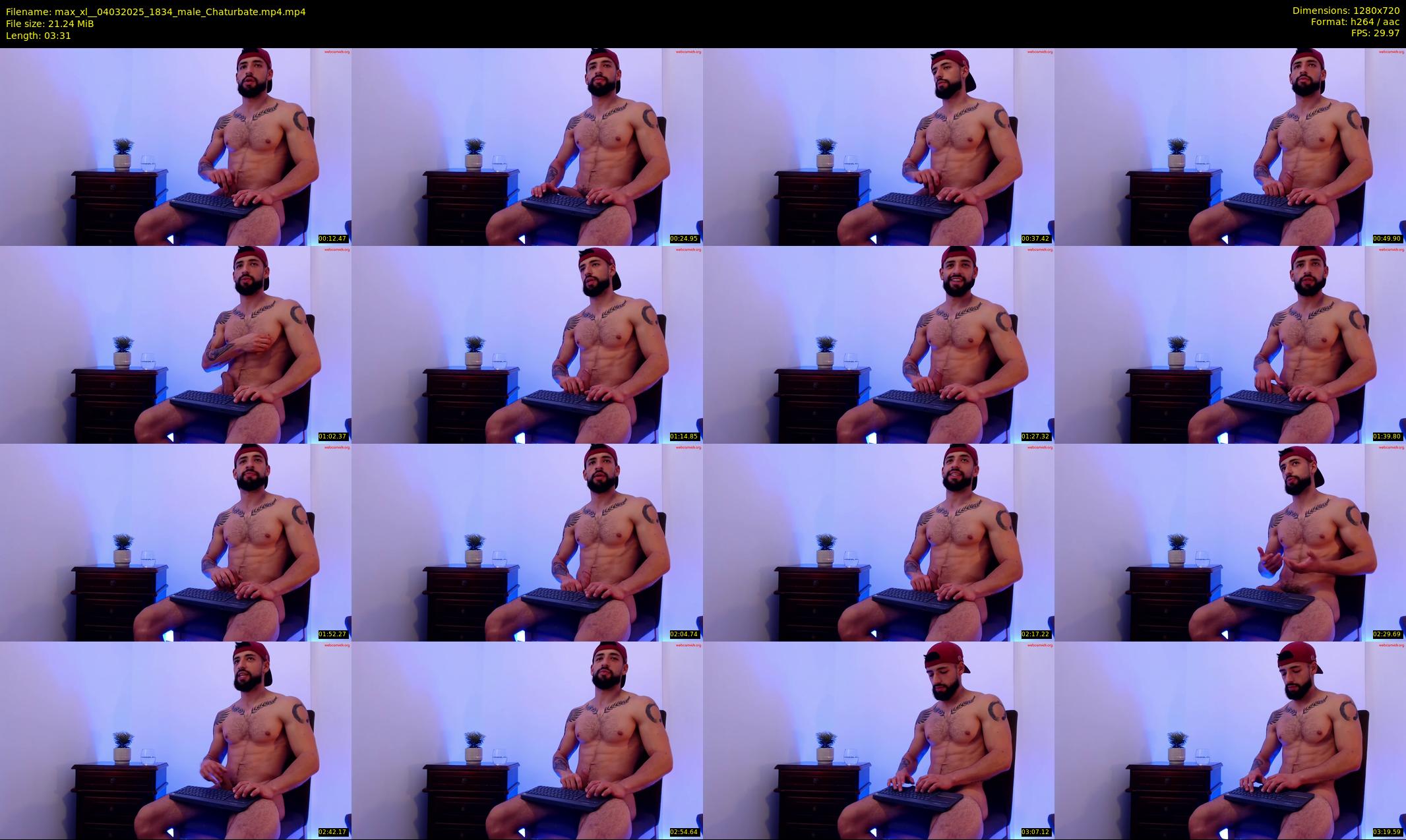 max_xl_ — 4 minute Chaturbate male cam show recording, 720p, Mar 4, 2025