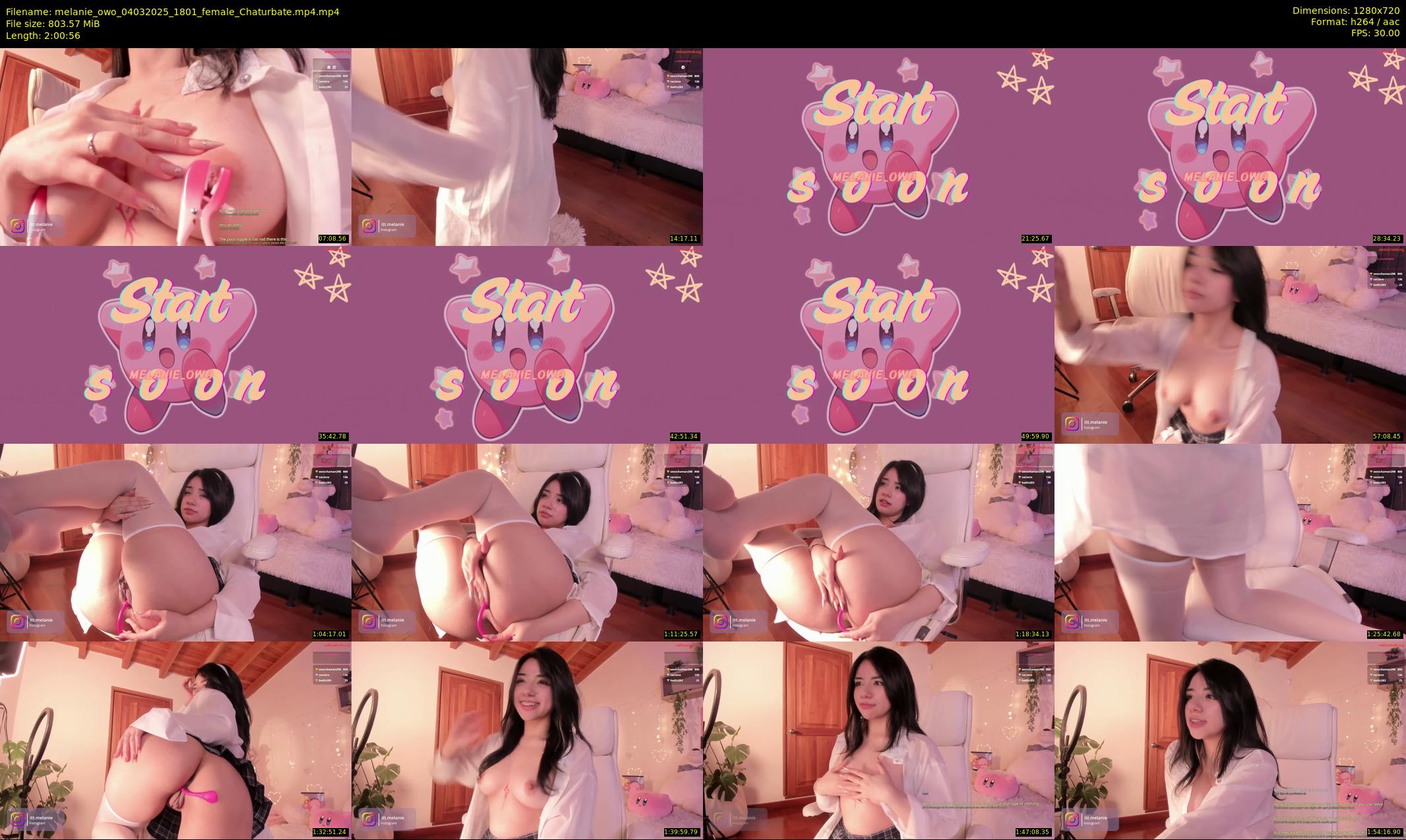 melanie_owo — 121 minute Chaturbate female cam show recording, 720p, Mar 4, 2025