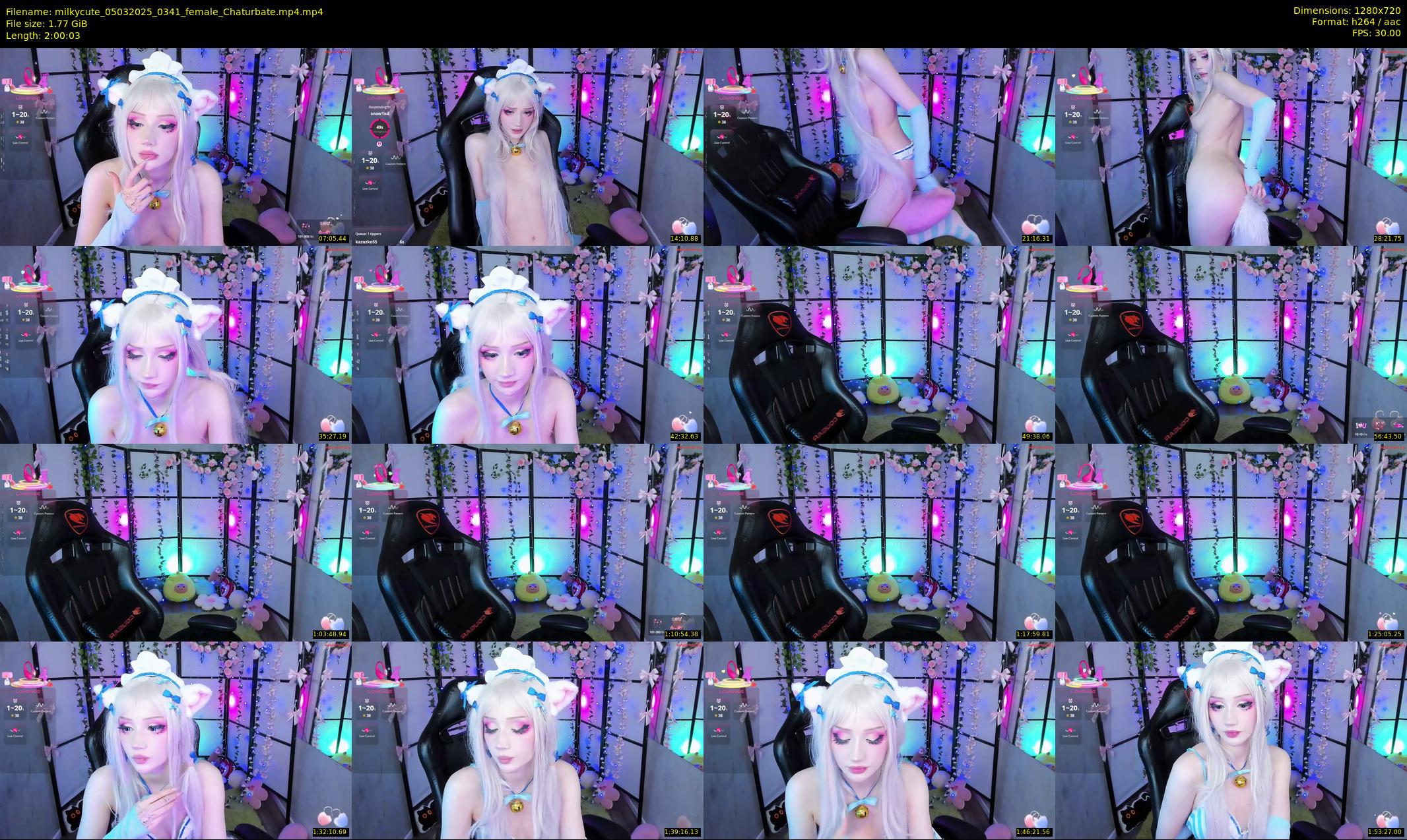 milkycute — 121 minute Chaturbate female cam show recording, 720p, Mar 5, 2025