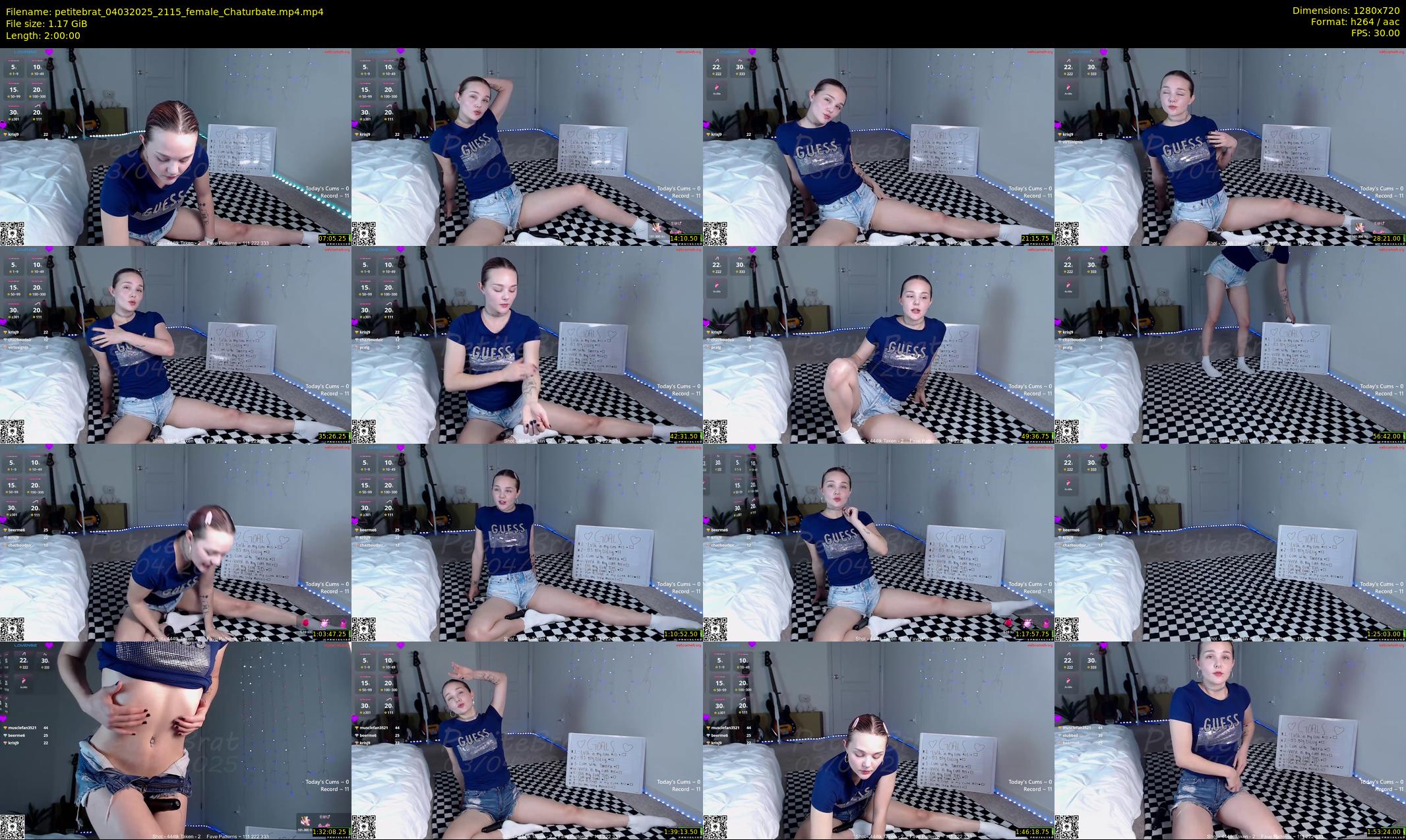 petitebrat — 120 minute Chaturbate female cam show recording, 720p, Mar 4, 2025