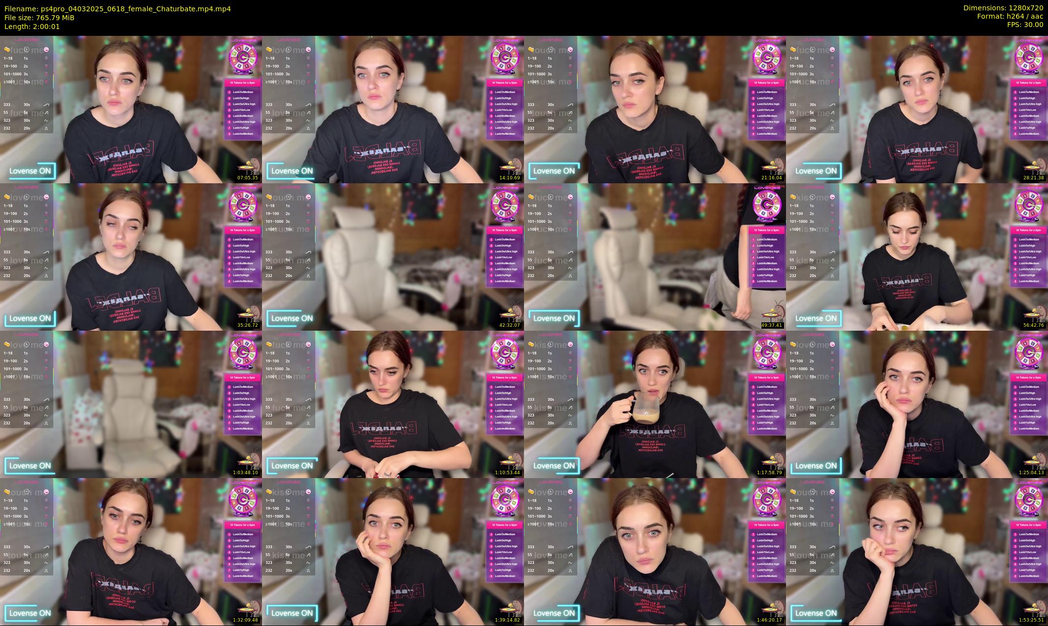 ps4pro — 121 minute Chaturbate female cam show recording, 720p, Mar 4, 2025