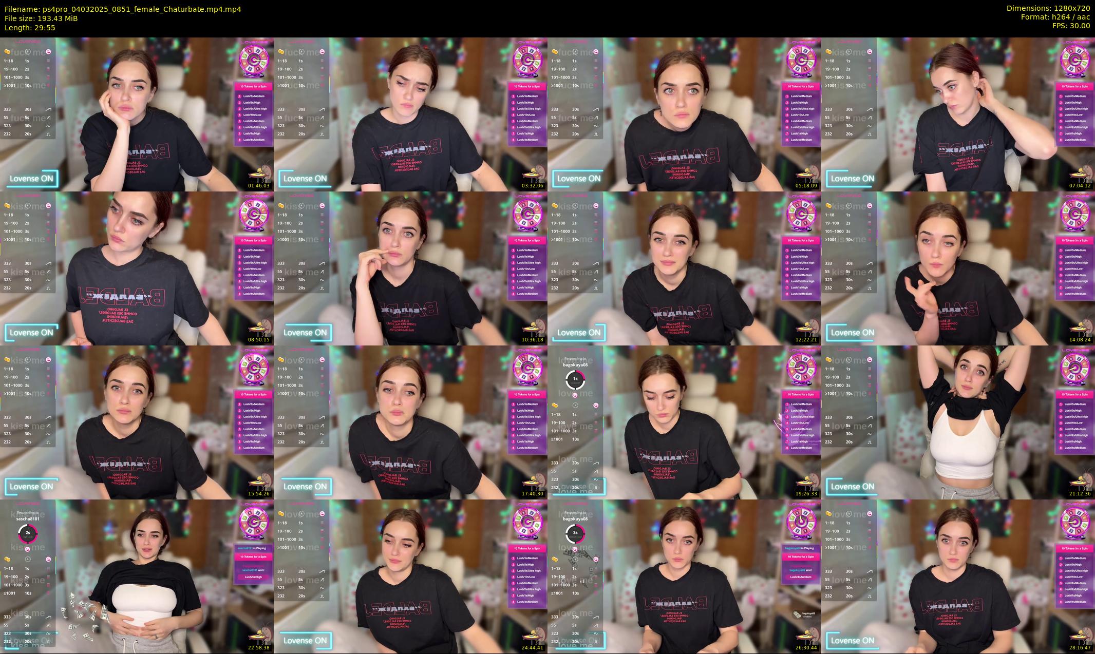 ps4pro — 30 minute Chaturbate female cam show recording, 720p, Mar 4, 2025